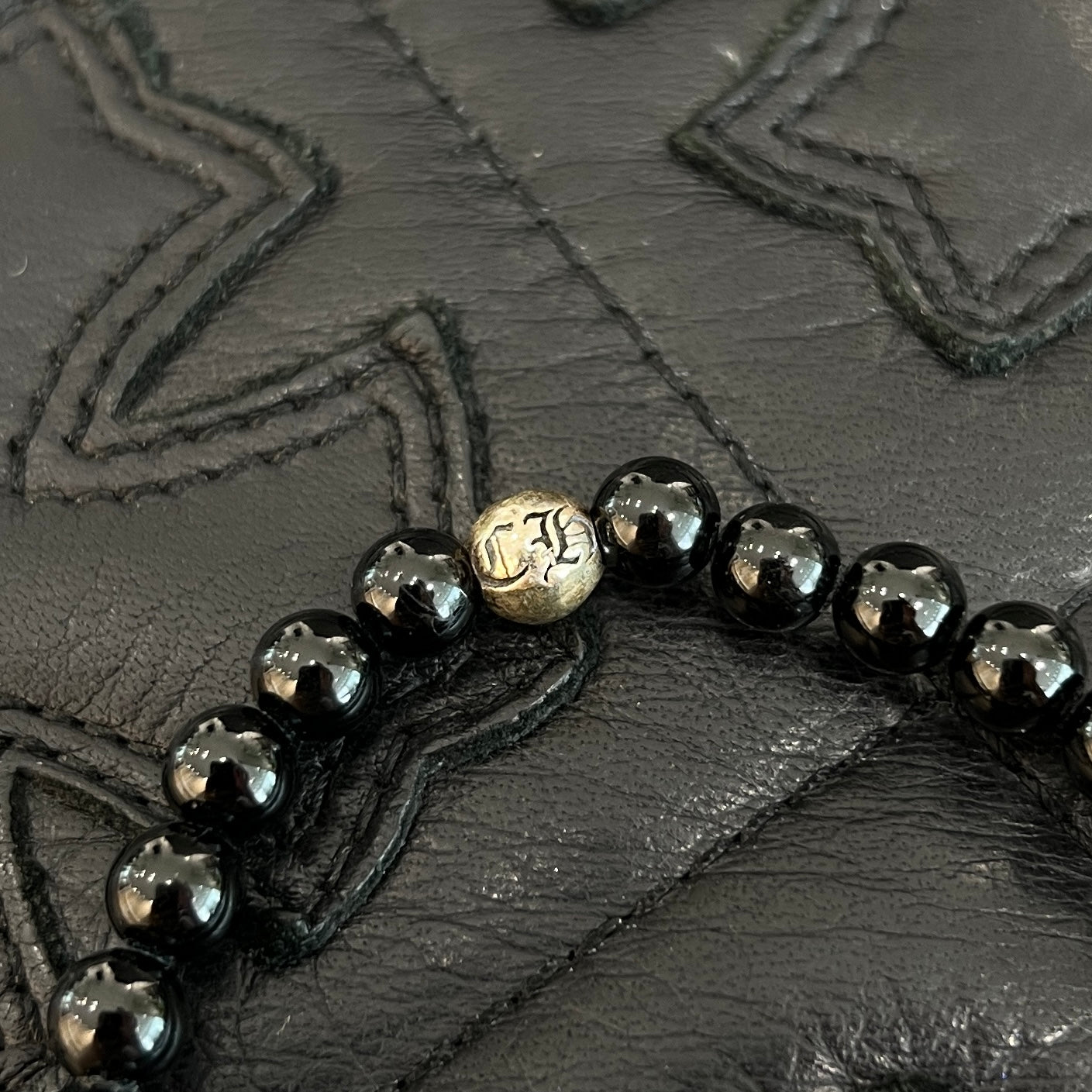 CHROME HEARTS CH Logo Ball BS Flare Bracelet Size 7mm クロムハーツ CHロゴボール BSフレア ビーズブレスレット サイズ7mm