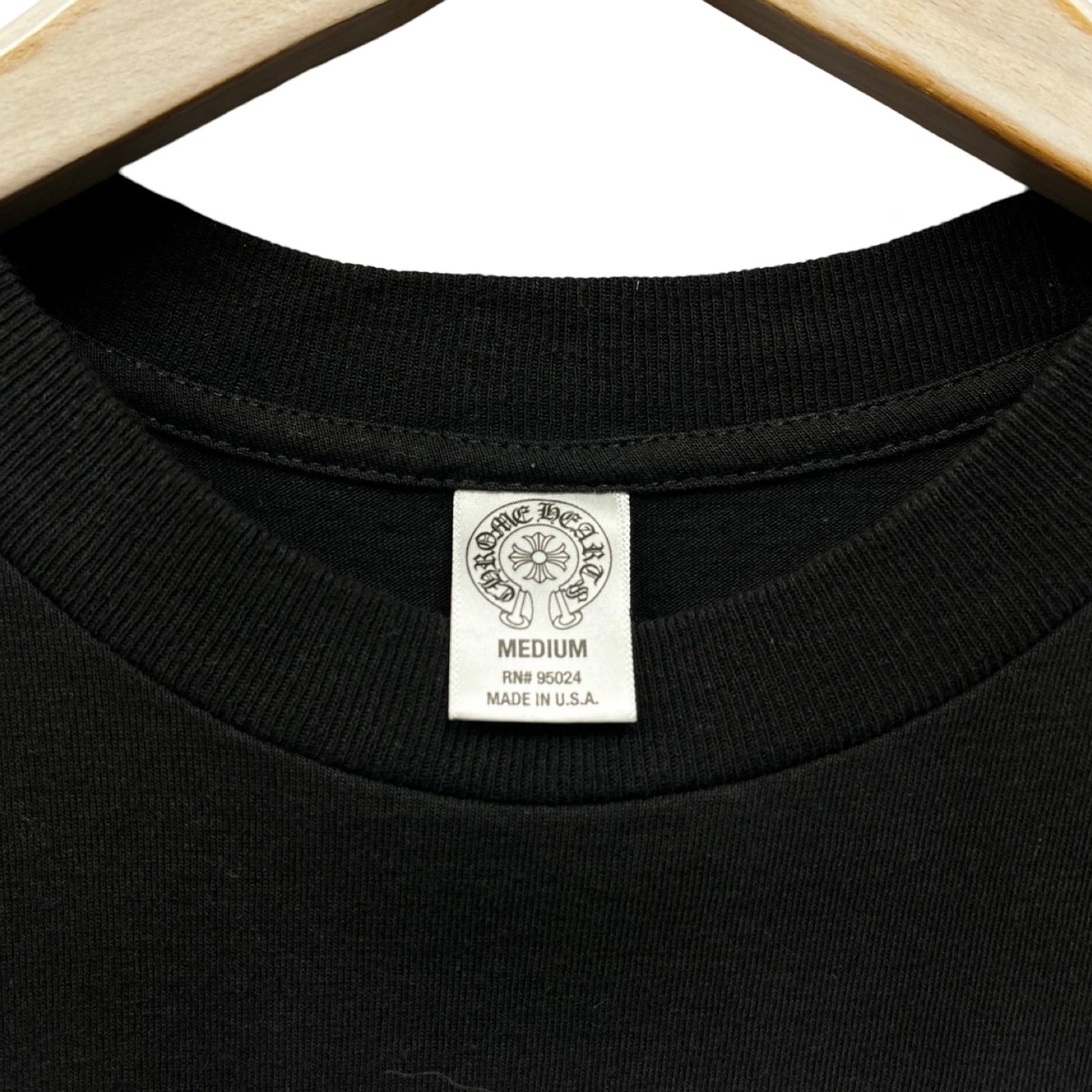 CHROME HEARTS Side Logo BS Flare Print Tee Size M