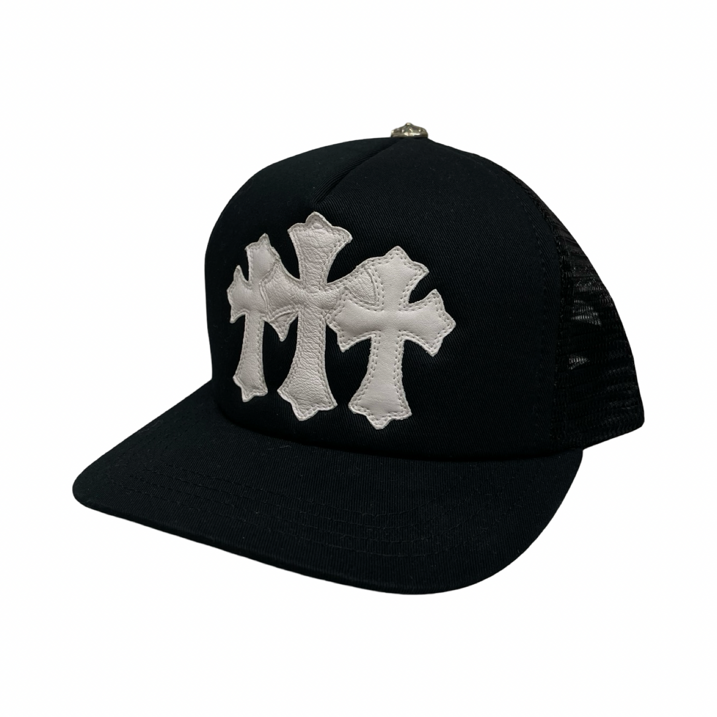 CHROME HEARTS Triple Cross Patch Trucker Cap ONE SIZE(53-60) – MEMENTOS ...