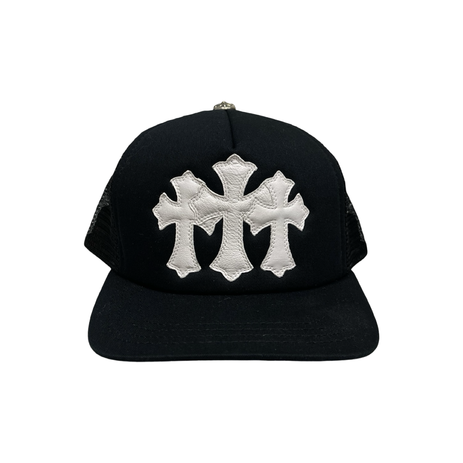 CHROME HEARTS Triple Cross Patch Trucker Cap Size ONE SIZE（53-60）