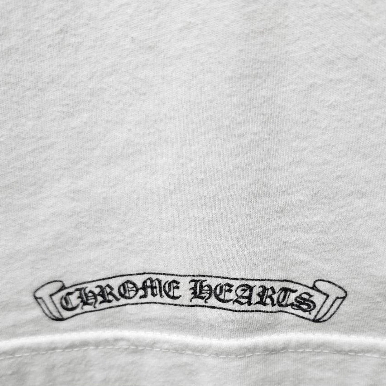 CHROME HEARTS Neck Logo Long Sleeve Tee Size XXL