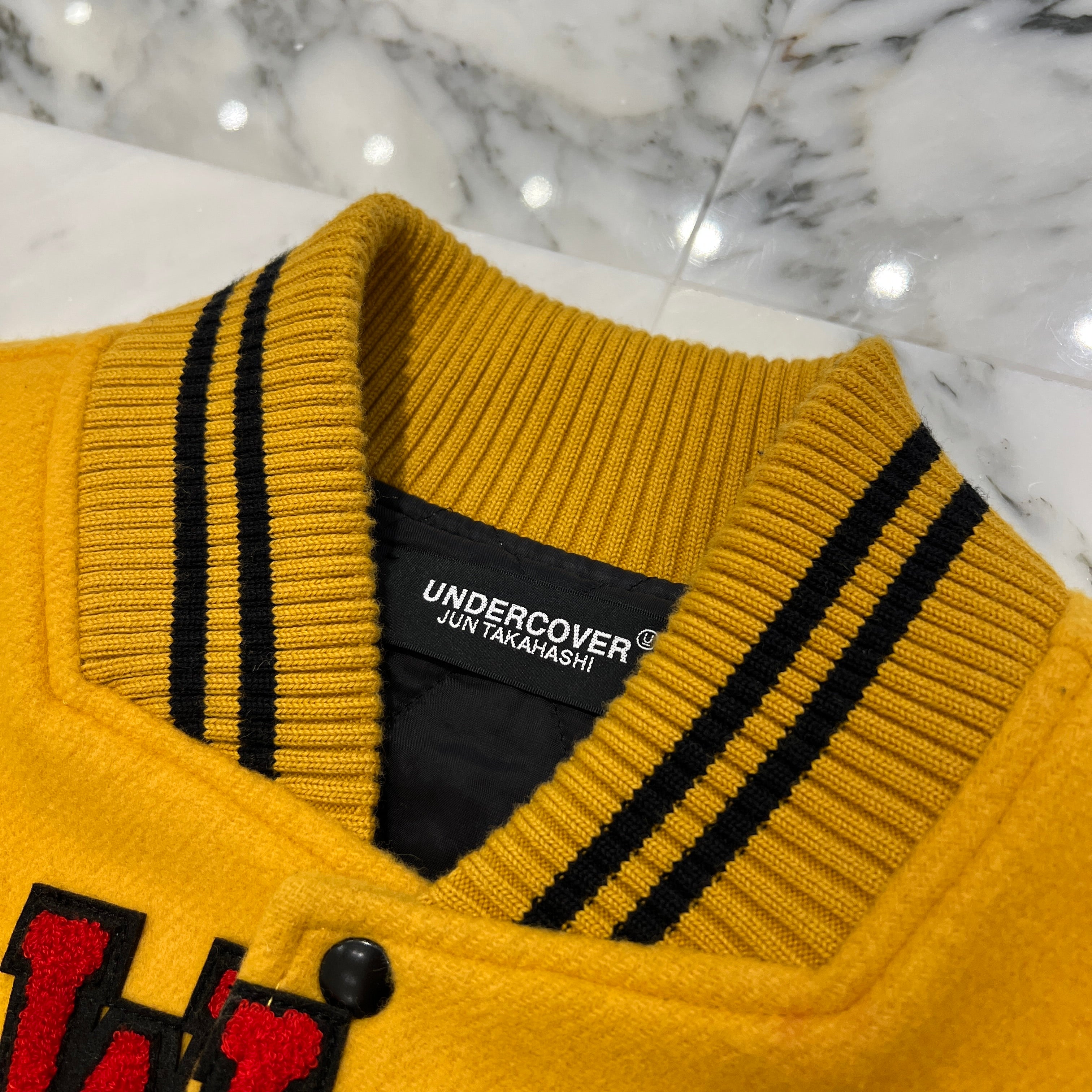 UNDERCOVER × K. Tolnoe Felt Patch Wolf Stadium Jacket UC2C4206-2 Size 2 アンダーカバー × K. トルノエ フェルトパッチウルフスタジアムジャケット サイズ2