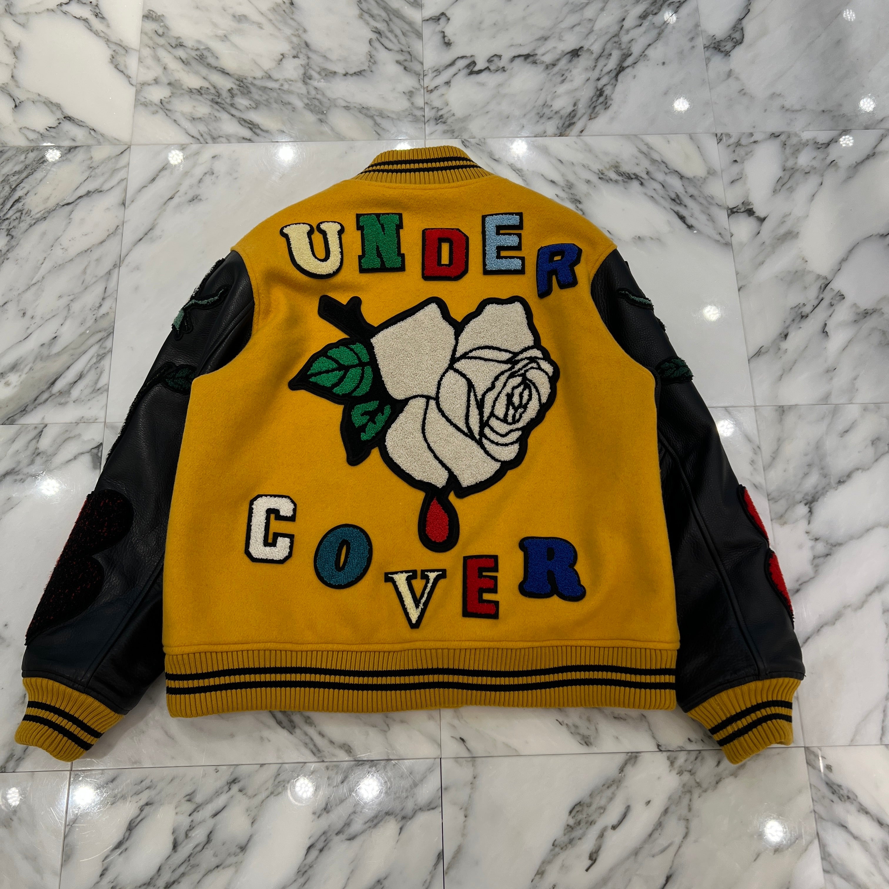 UNDERCOVER × K. Tolnoe Felt Patch Wolf Stadium Jacket UC2C4206-2 Size 2 アンダーカバー × K. トルノエ フェルトパッチウルフスタジアムジャケット サイズ2
