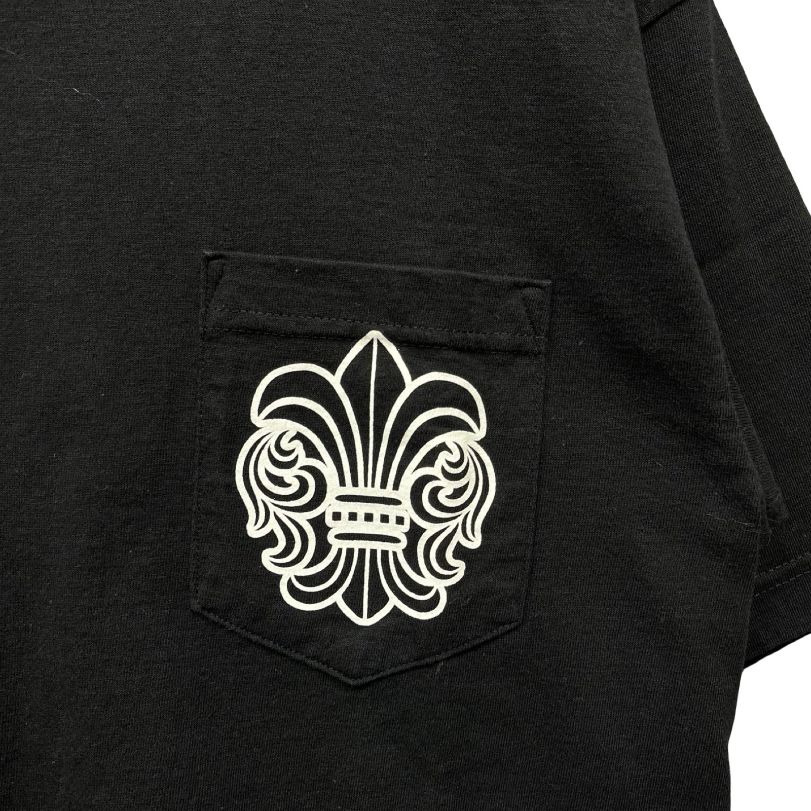 CHROME HEARTS Side Logo BS Flare Print Tee Size M