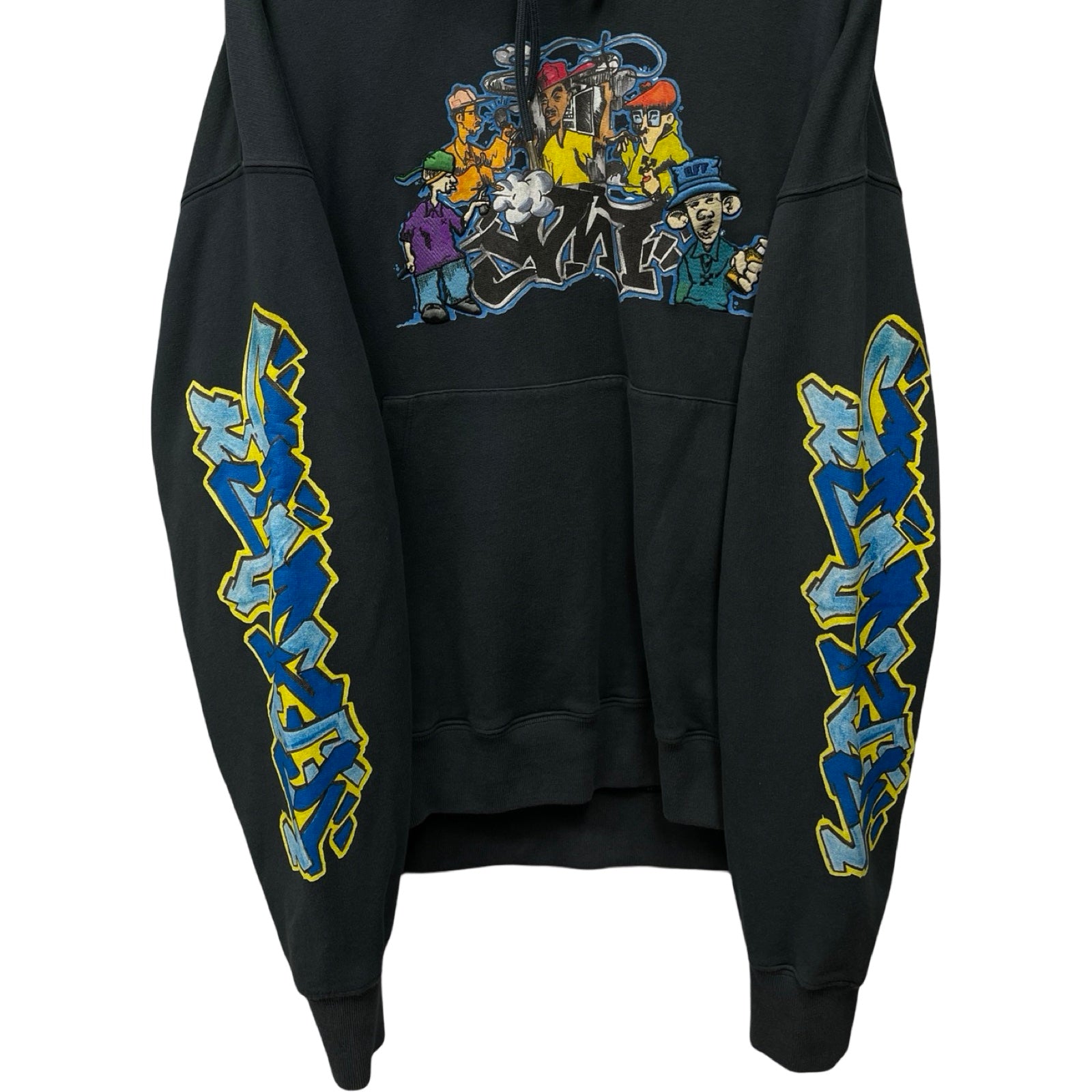 OFF-WHITE 2022AW Graff Pupp Skate Hoodie Outerspace Multi OMBB085F22FLE014 Size XL