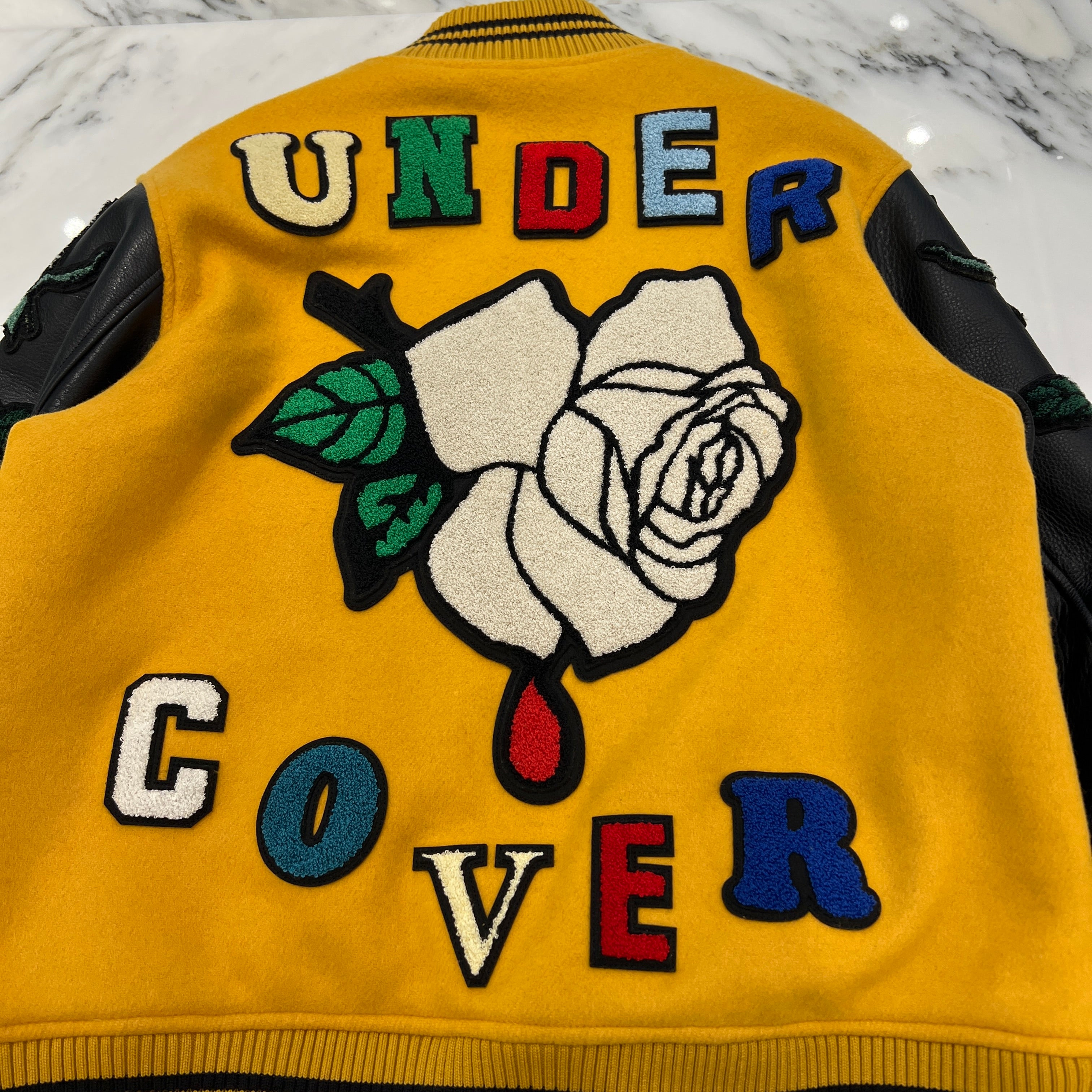 UNDERCOVER × K. Tolnoe Felt Patch Wolf Stadium Jacket UC2C4206-2 Size 2 アンダーカバー × K. トルノエ フェルトパッチウルフスタジアムジャケット サイズ2