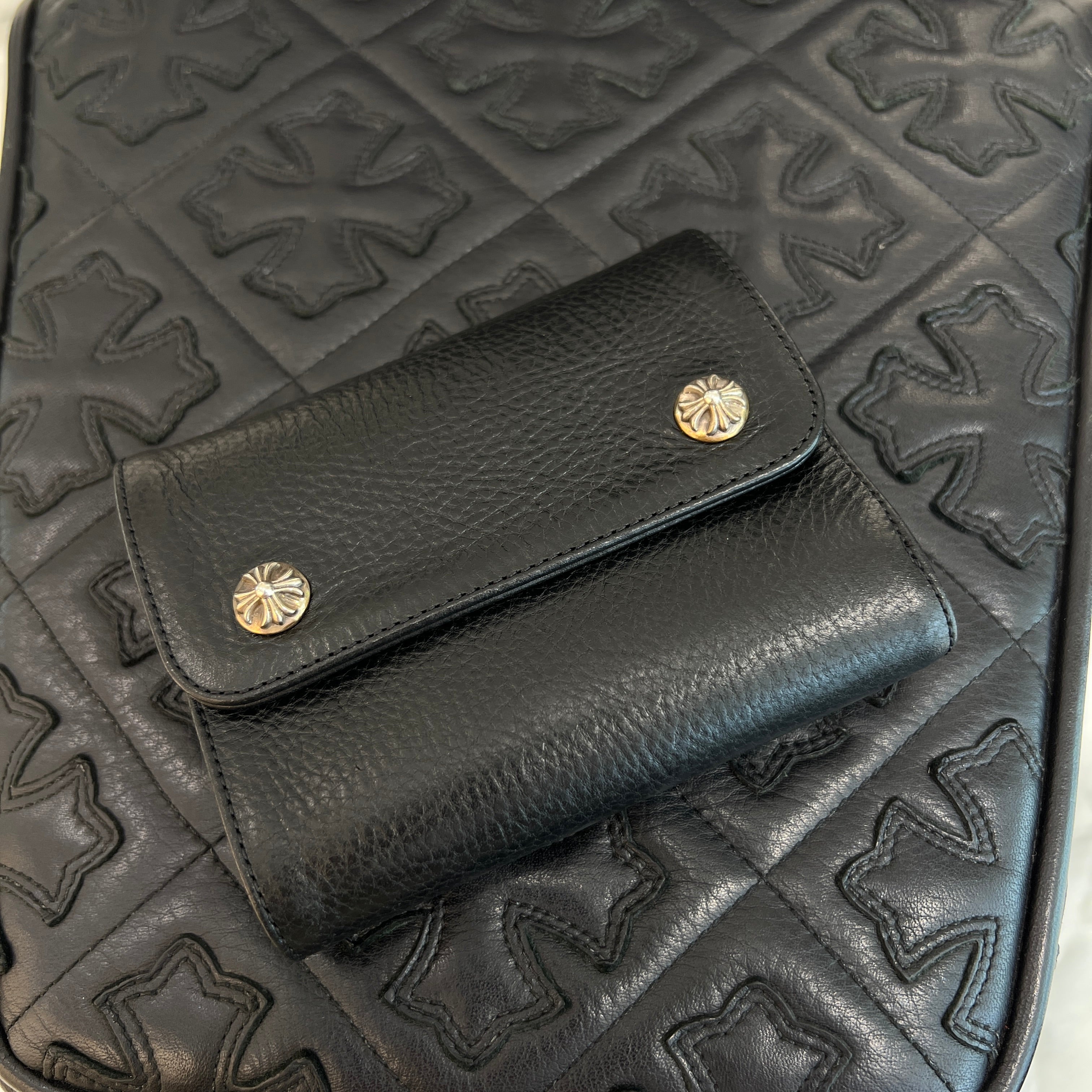 CHROME HEARTS Wave Mini Cross Ball Wallet クロムハーツ ウェーブ ミニ クロスボール ウォレット