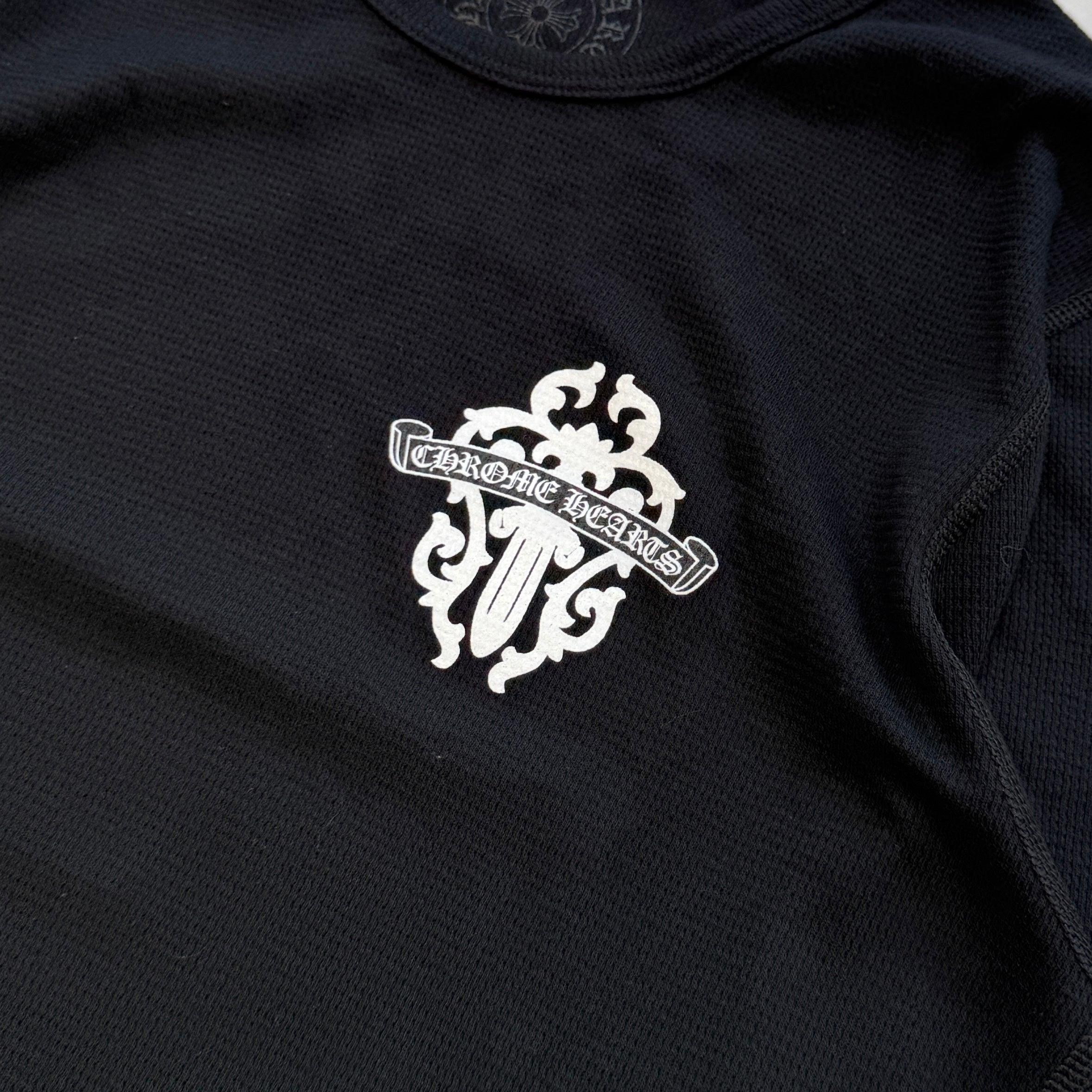 CHROME HEARTS Dagger Tire Track Thermal Long Sleeve Tee Size M クロムハーツ ダガータイヤトラック サーマルロングスリーブTシャツ サイズM