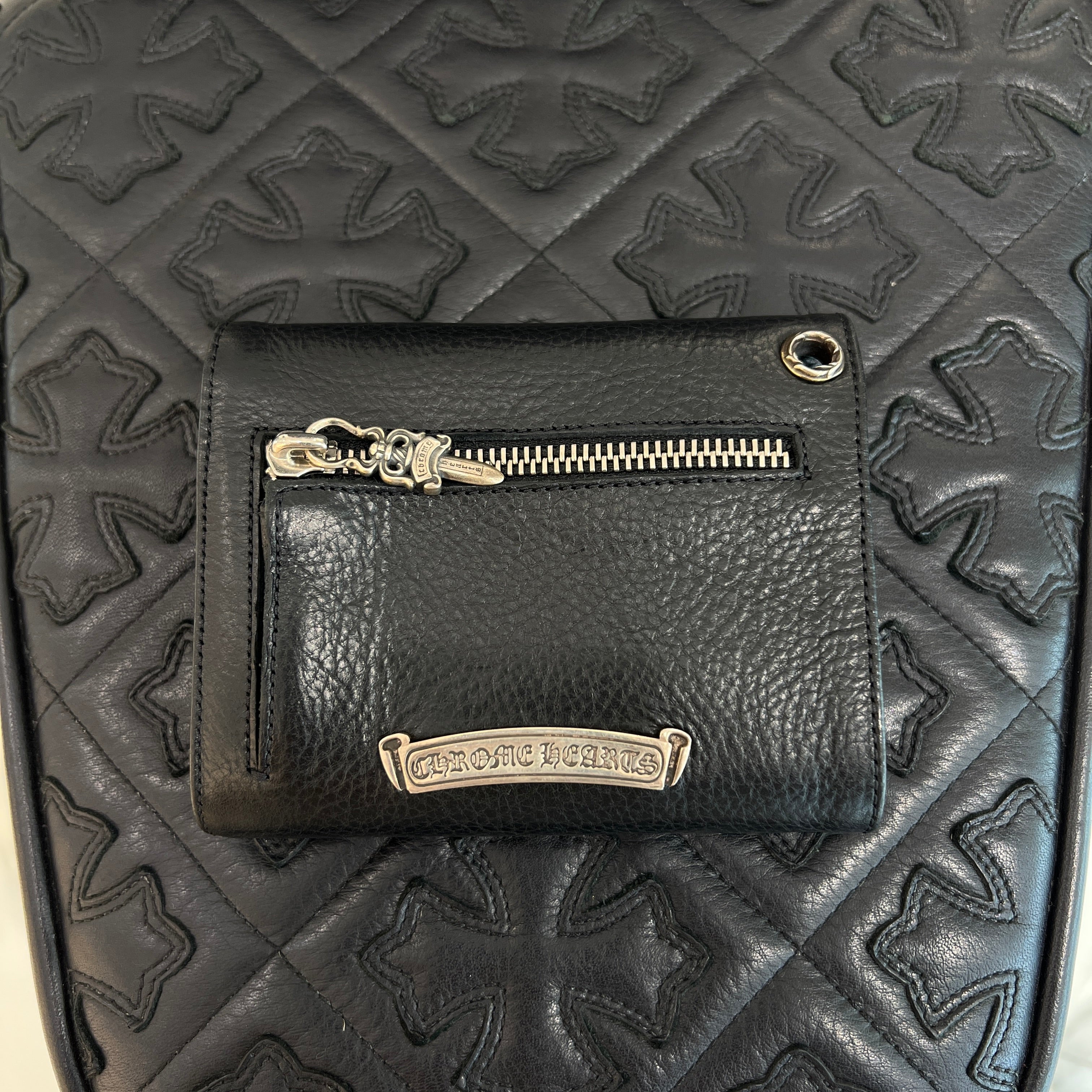 CHROME HEARTS Wave Mini Cross Ball Wallet クロムハーツ ウェーブ ミニ クロスボール ウォレット