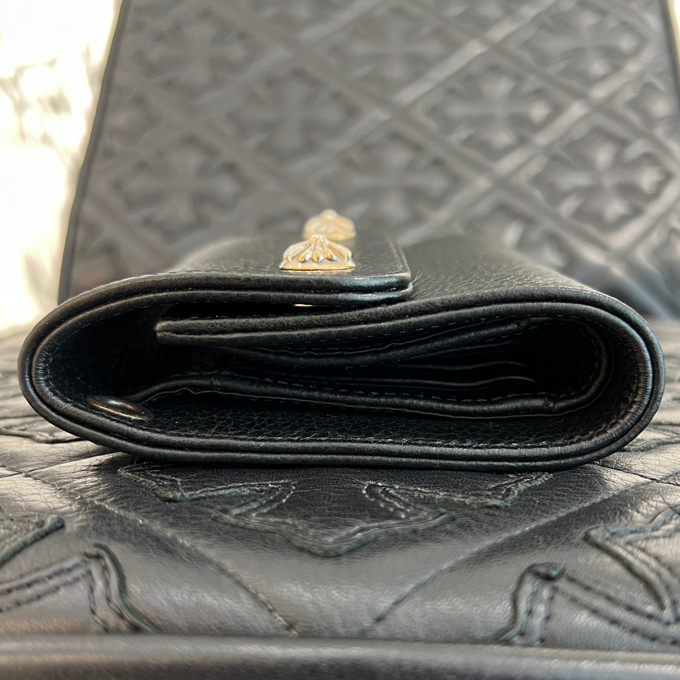 CHROME HEARTS Wave Mini Cross Ball Wallet クロムハーツ ウェーブ ミニ クロスボール ウォレット