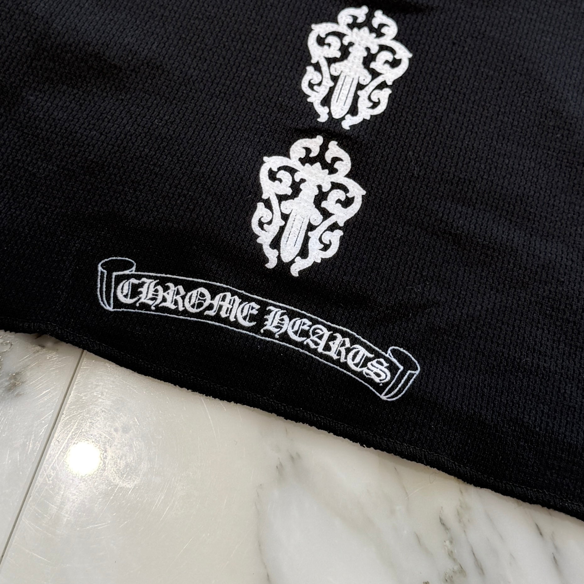 CHROME HEARTS Dagger Tire Track Thermal Long Sleeve Tee Size M クロムハーツ ダガータイヤトラック サーマルロングスリーブTシャツ サイズM