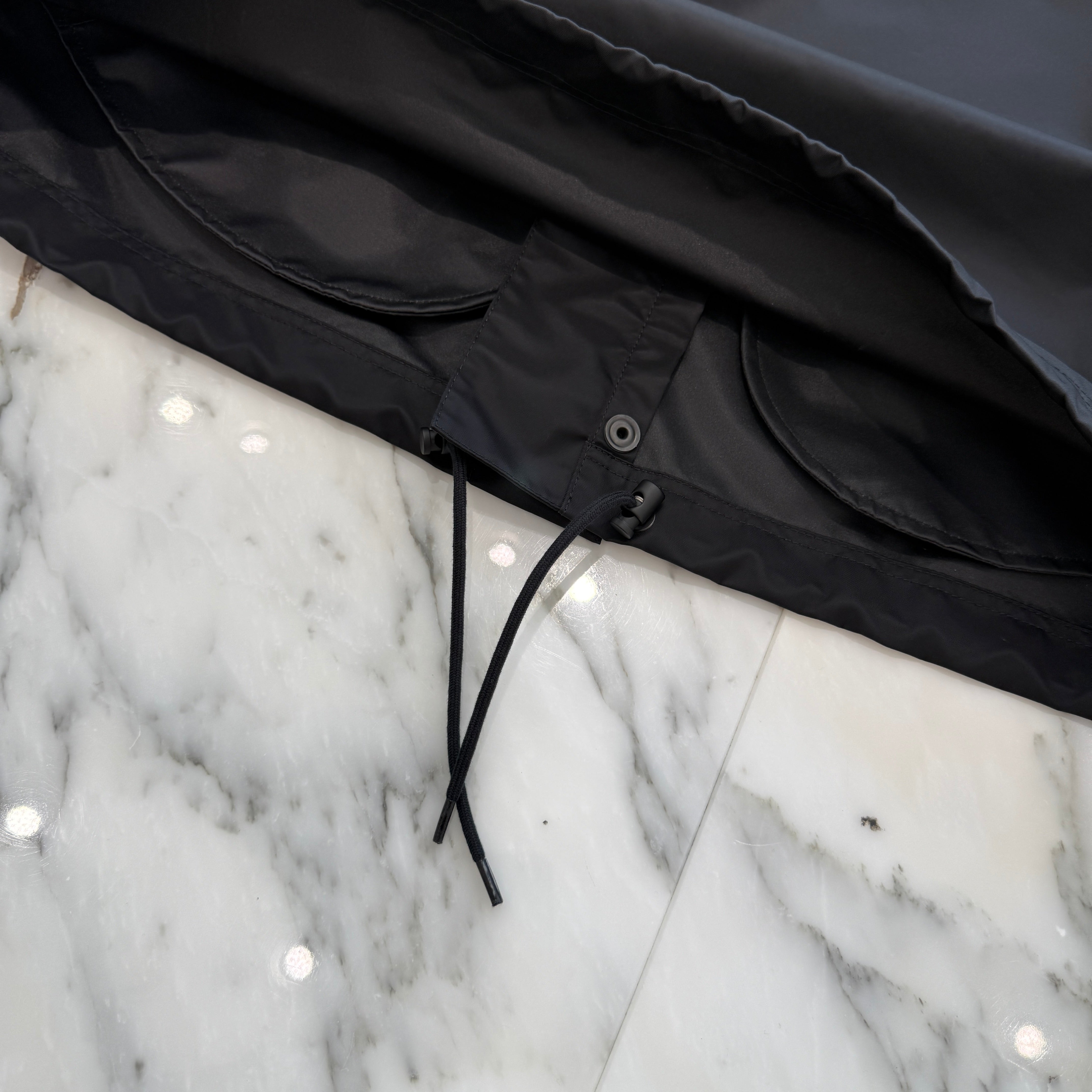 BALENCIAGA 2024AW Tape Logo Long Windbreaker 738762 TL025 Size XXS バレンシアガ テープロゴ ロングウィンドブレイカー サイズXXS