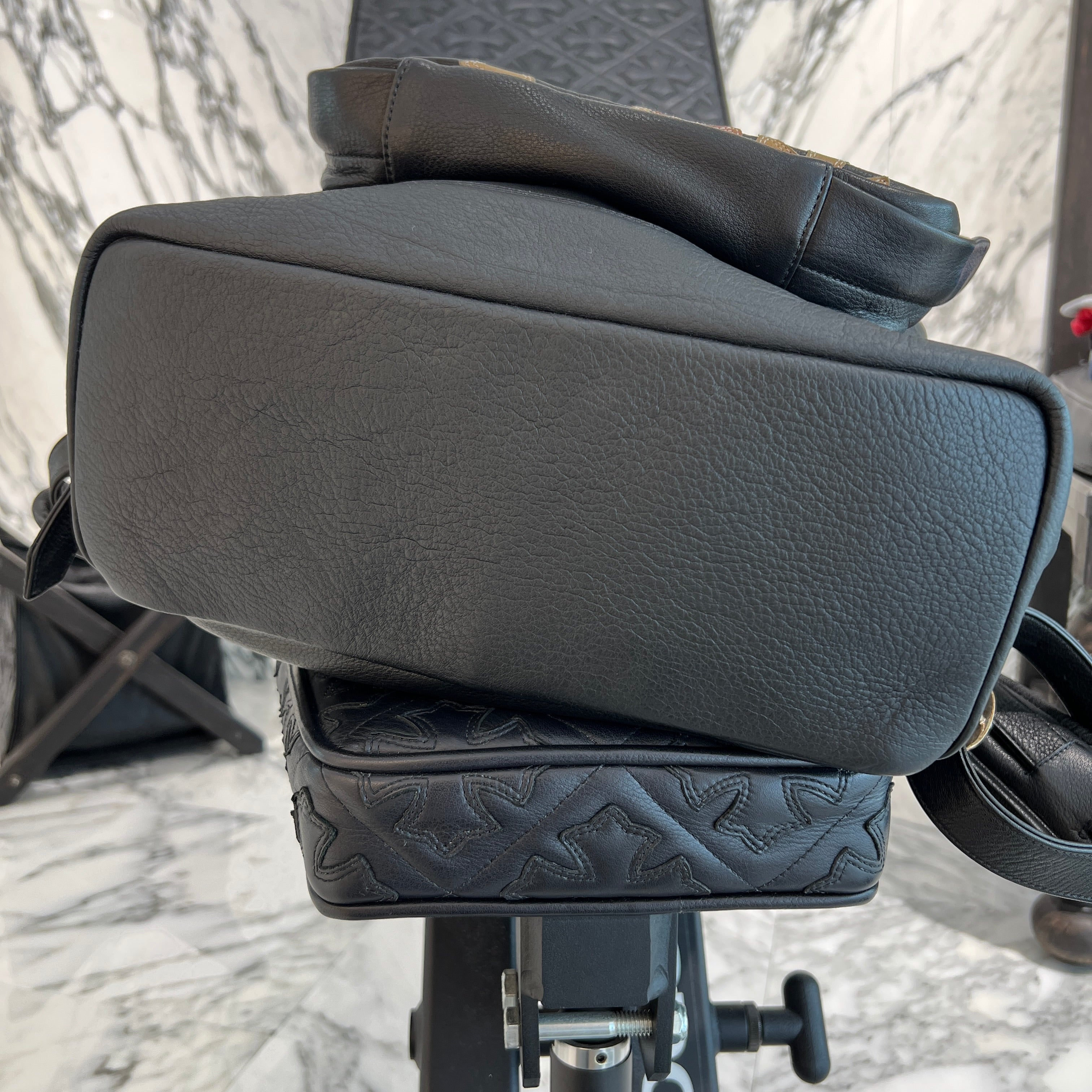 CHROME HEARTS × MATTY BOY SEVENTH GRADE SEX RECORDS Camo Leather Cross Patch Back Pack クロムハーツ × マッティボーイ セブンスグレード セックスレコード カモ レザークロスパッチ バックパック