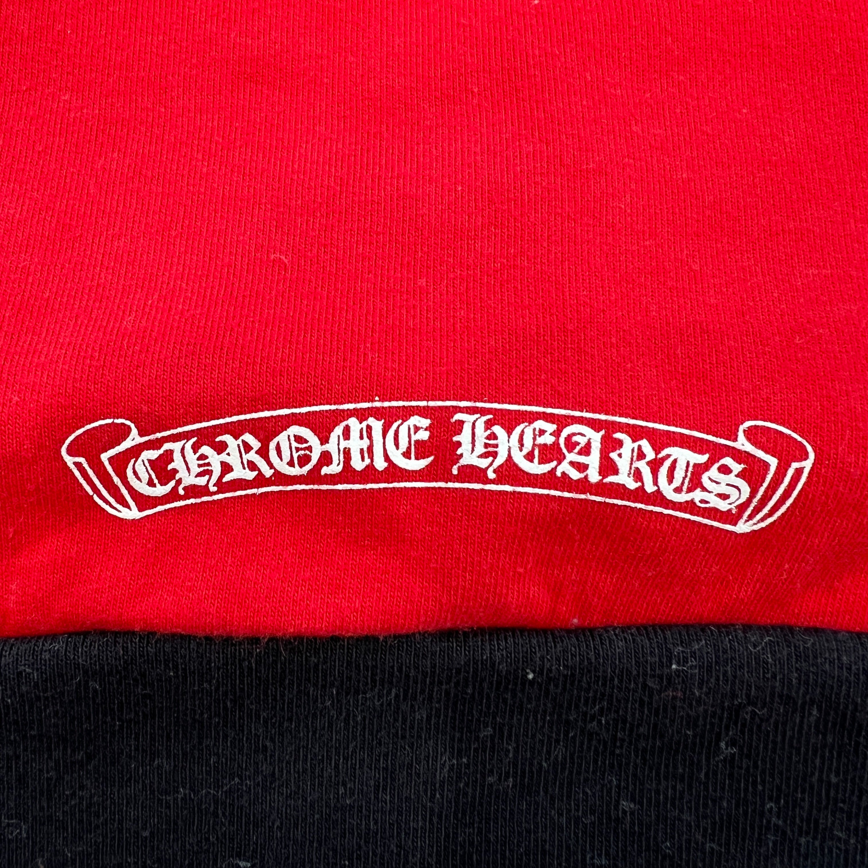 CHROME HEARTS × MATTY BOY Chomper Horseshoe Trico Pullover Hoodie Size M クロムハーツ × マッティボーイ チョンパー ホースシュー トリコカラー プルオーバーフーディ サイズM