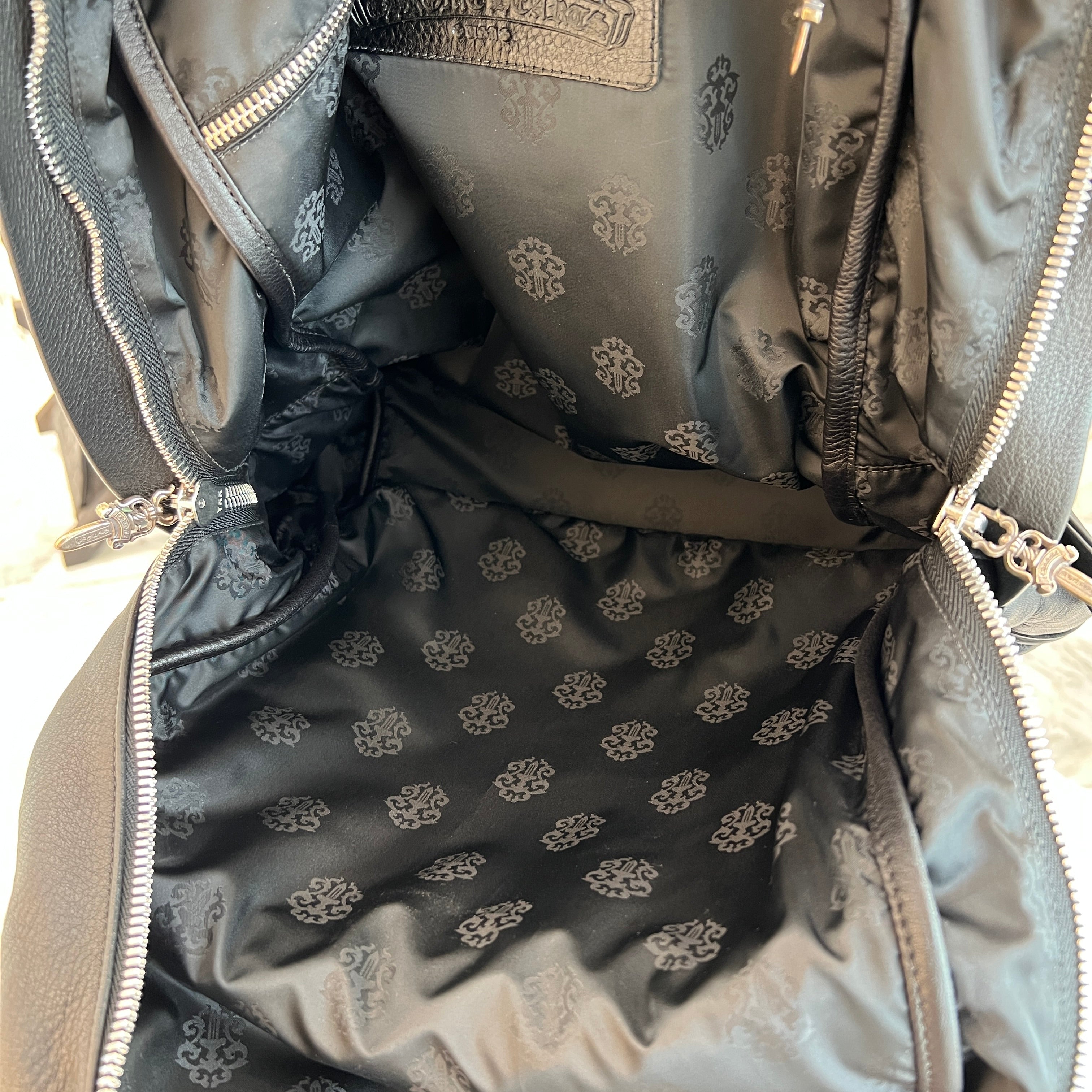 CHROME HEARTS × MATTY BOY SEVENTH GRADE SEX RECORDS Camo Leather Cross Patch Back Pack クロムハーツ × マッティボーイ セブンスグレード セックスレコード カモ レザークロスパッチ バックパック