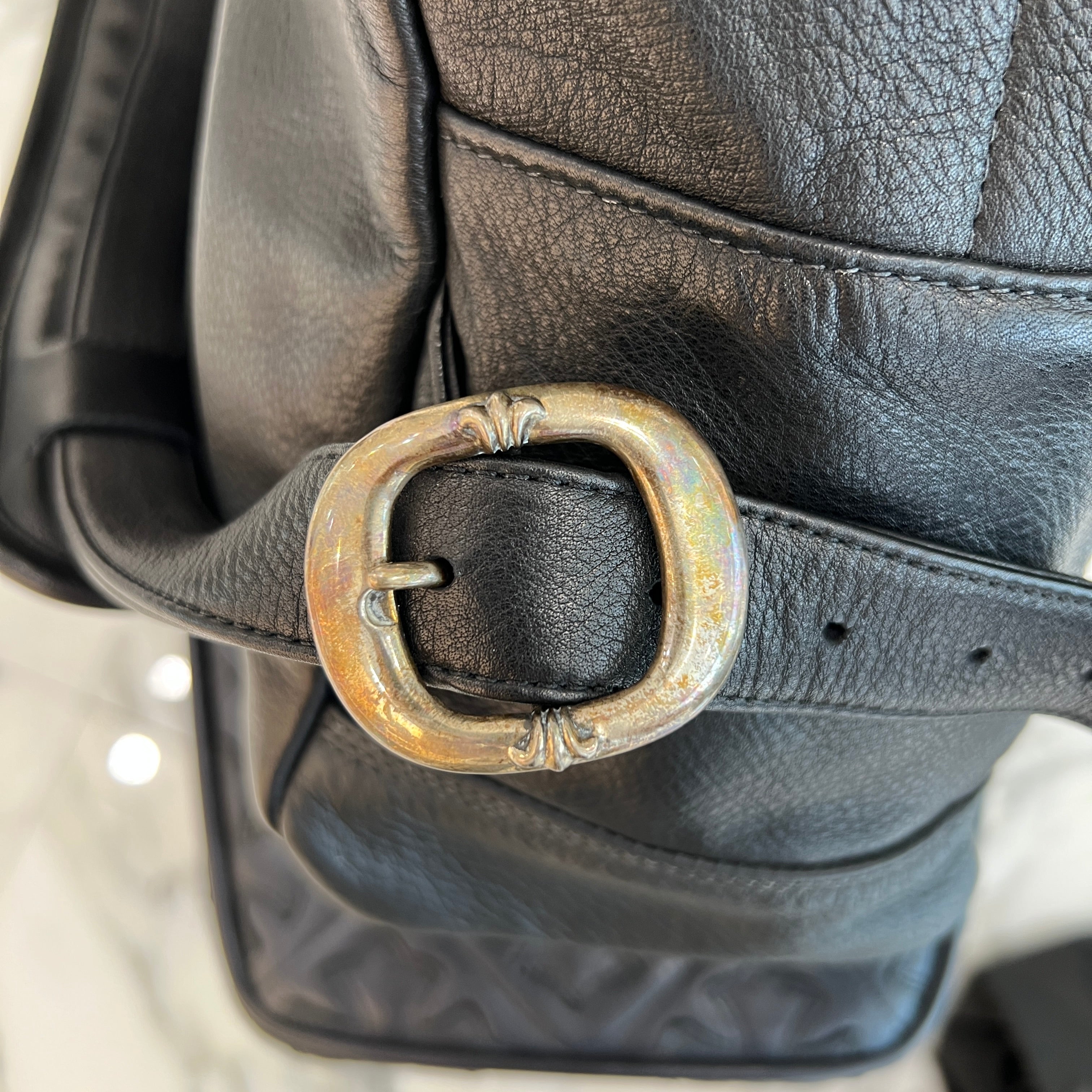 CHROME HEARTS × MATTY BOY SEVENTH GRADE SEX RECORDS Camo Leather Cross Patch Back Pack クロムハーツ × マッティボーイ セブンスグレード セックスレコード カモ レザークロスパッチ バックパック