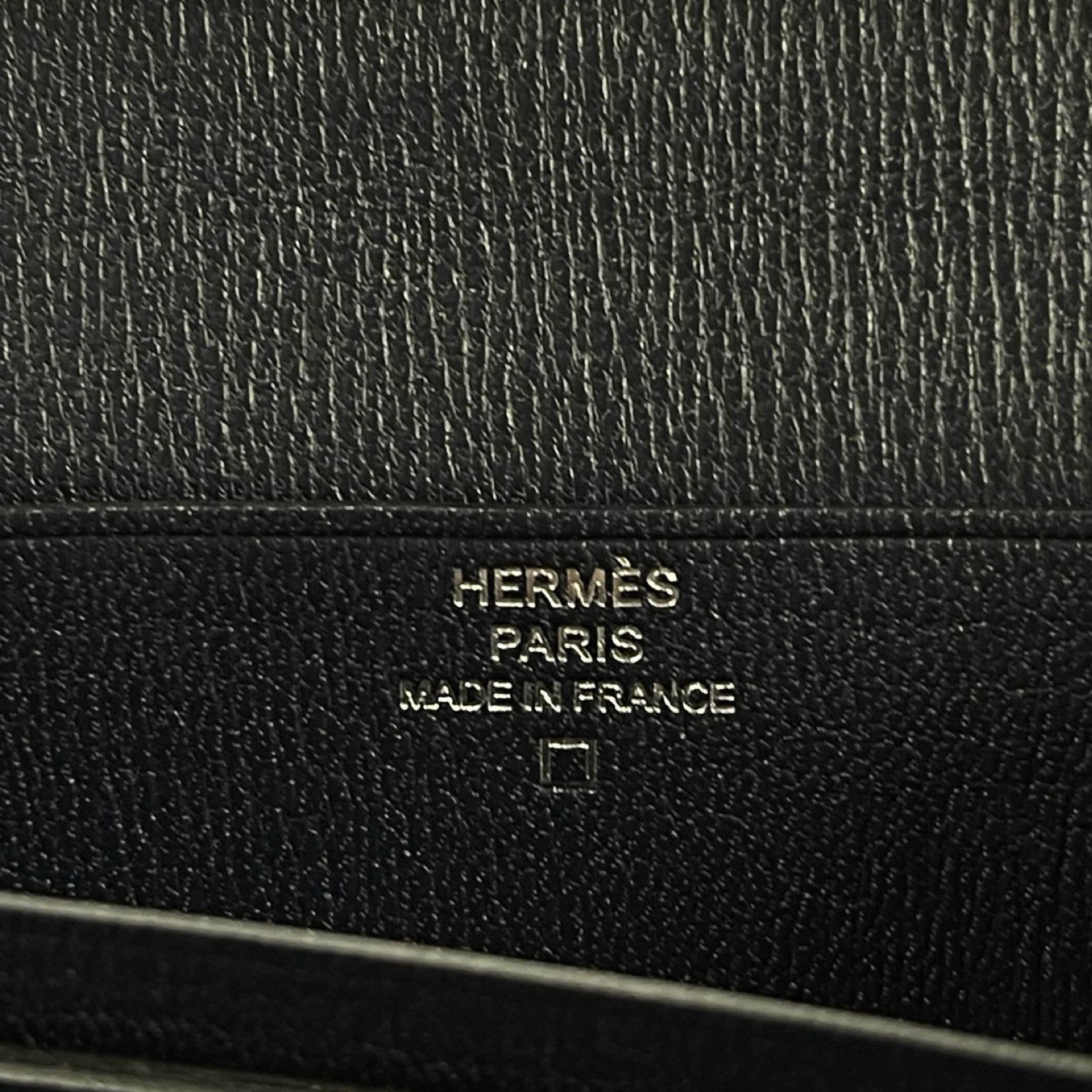 HERMES Bearn Soufflet Alligator "Black/Blue Saphir"