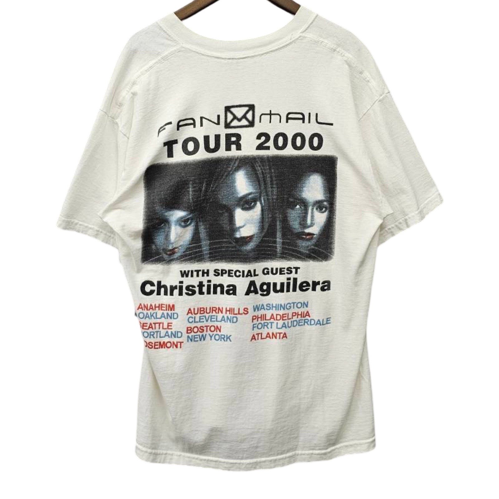 Vintage 00's TLC "Fanmail Tour 2000" S/S Tee Size L