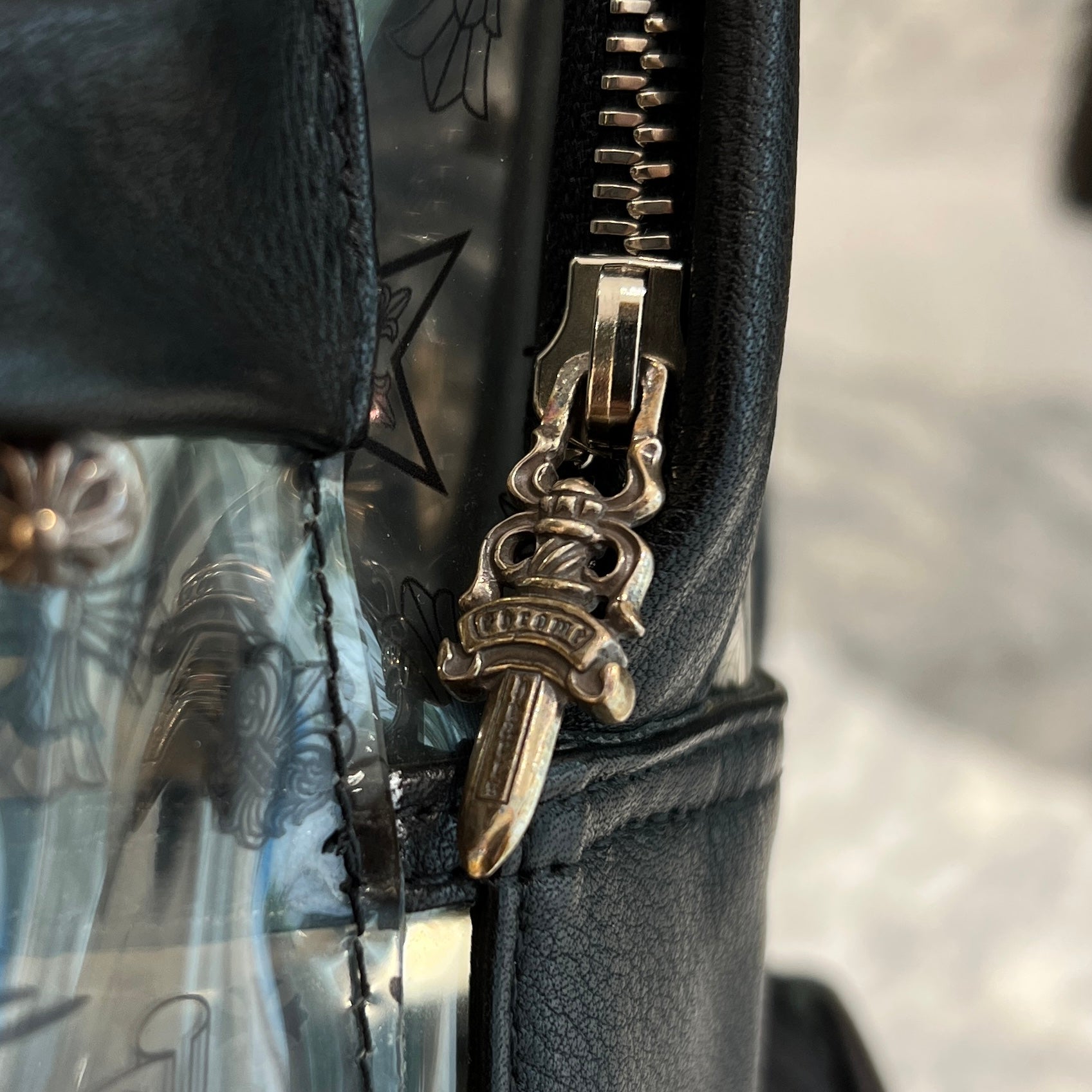 CHROME HEARTS PVC Leather Multi Logo Print Back Pack クロムハーツ PVC素材 レザー マルチロゴプリント バックパック