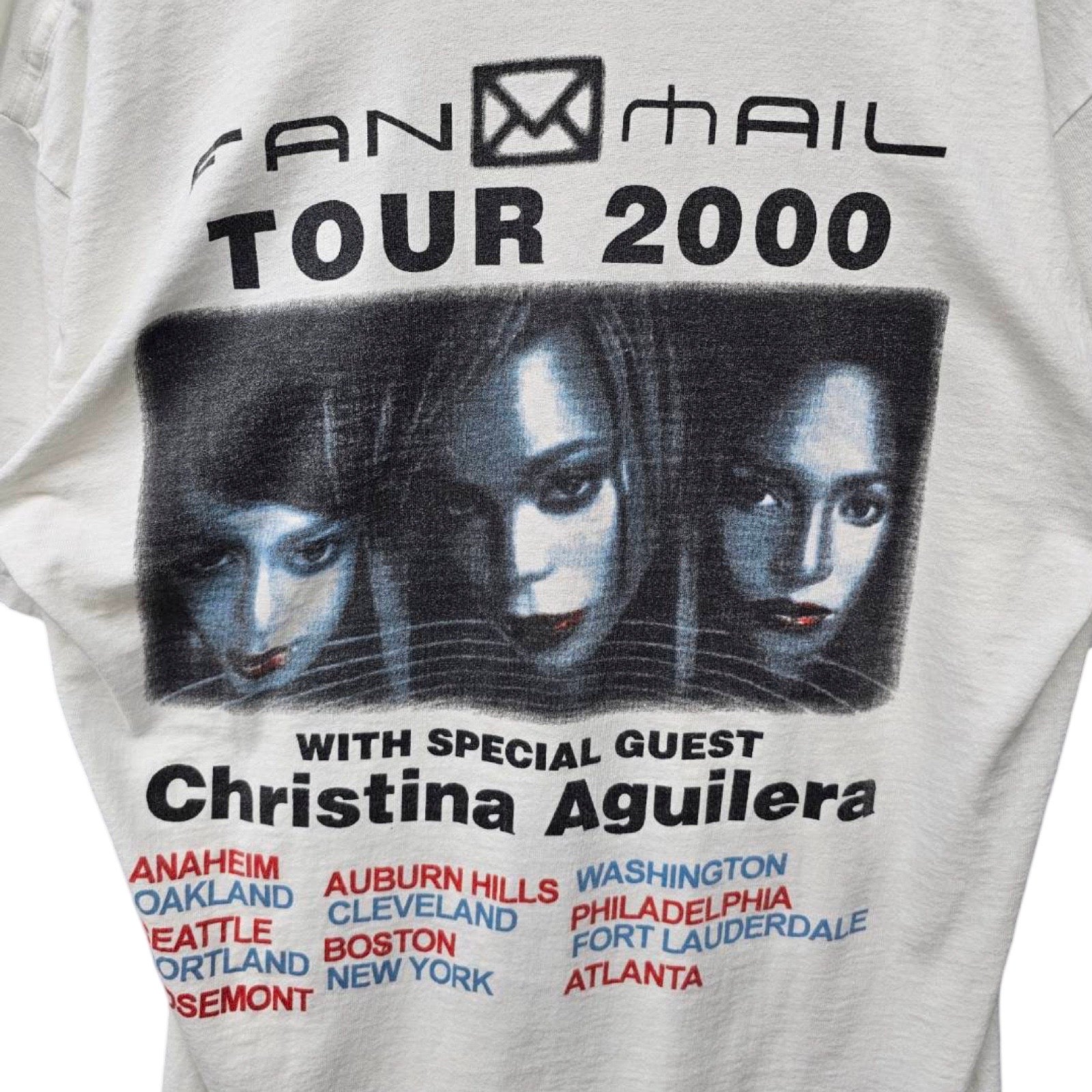 Vintage 00's TLC "Fanmail Tour 2000" S/S Tee Size L