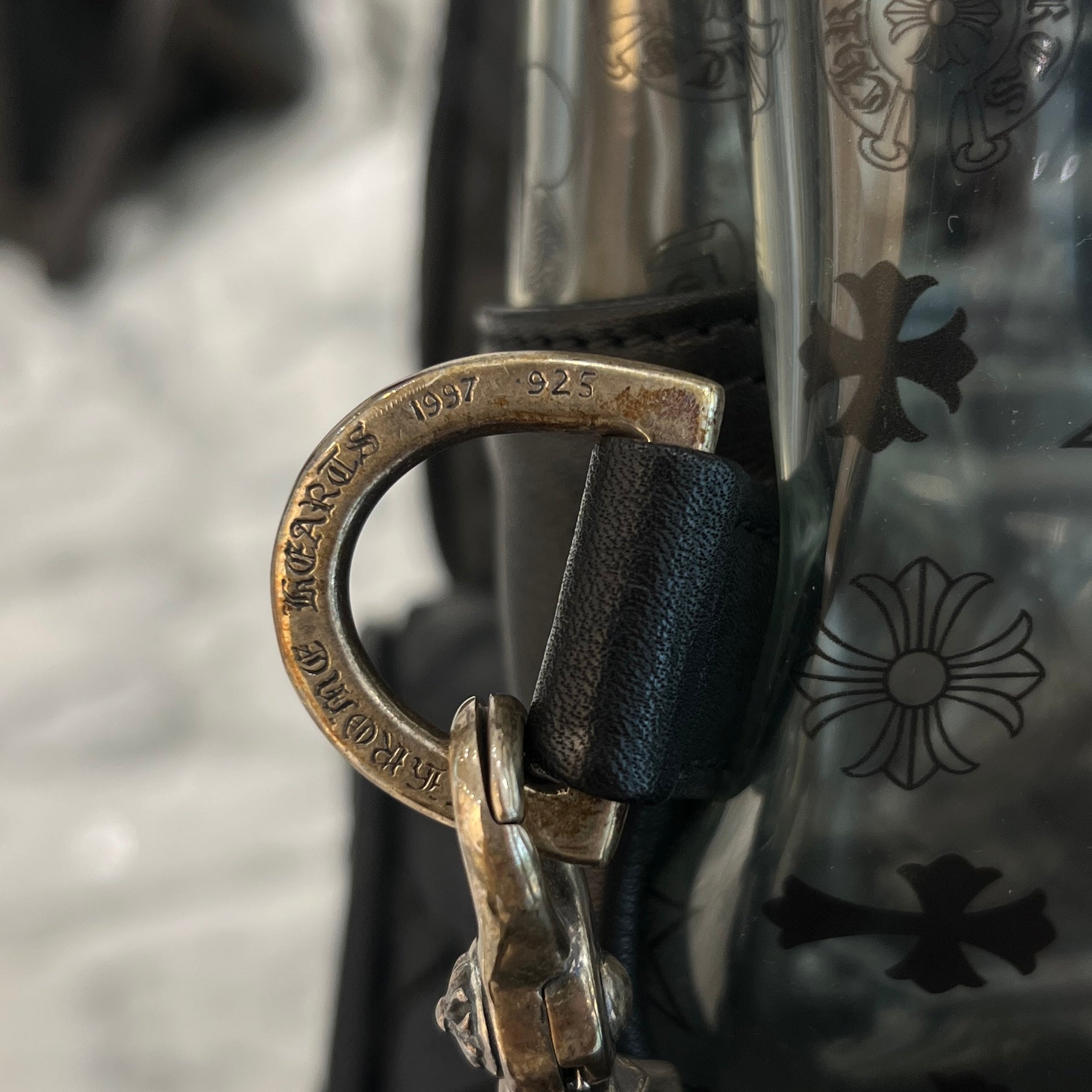 CHROME HEARTS PVC Leather Multi Logo Print Back Pack クロムハーツ PVC素材 レザー マルチロゴプリント バックパック