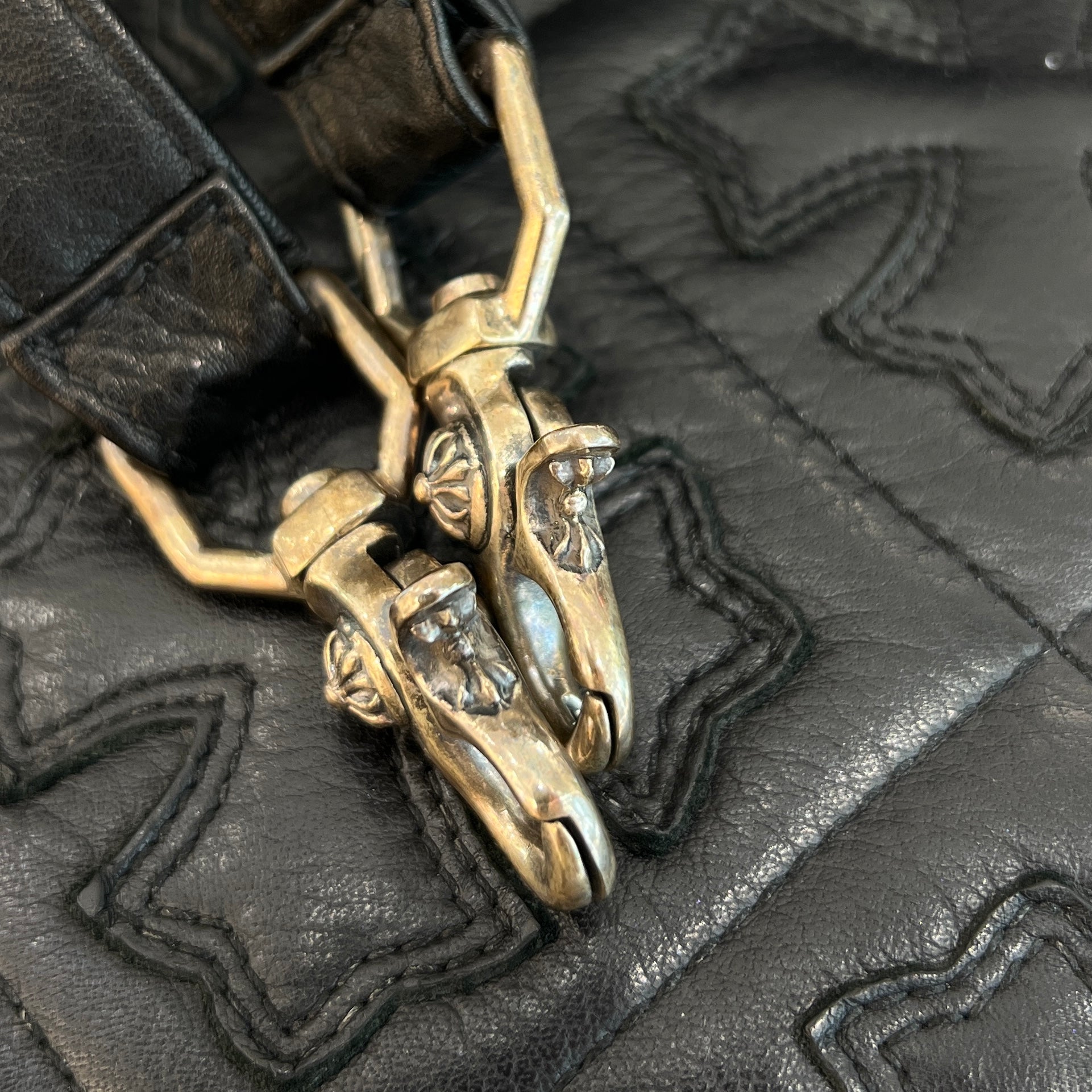 CHROME HEARTS PVC Leather Multi Logo Print Back Pack クロムハーツ PVC素材 レザー マルチロゴプリント バックパック