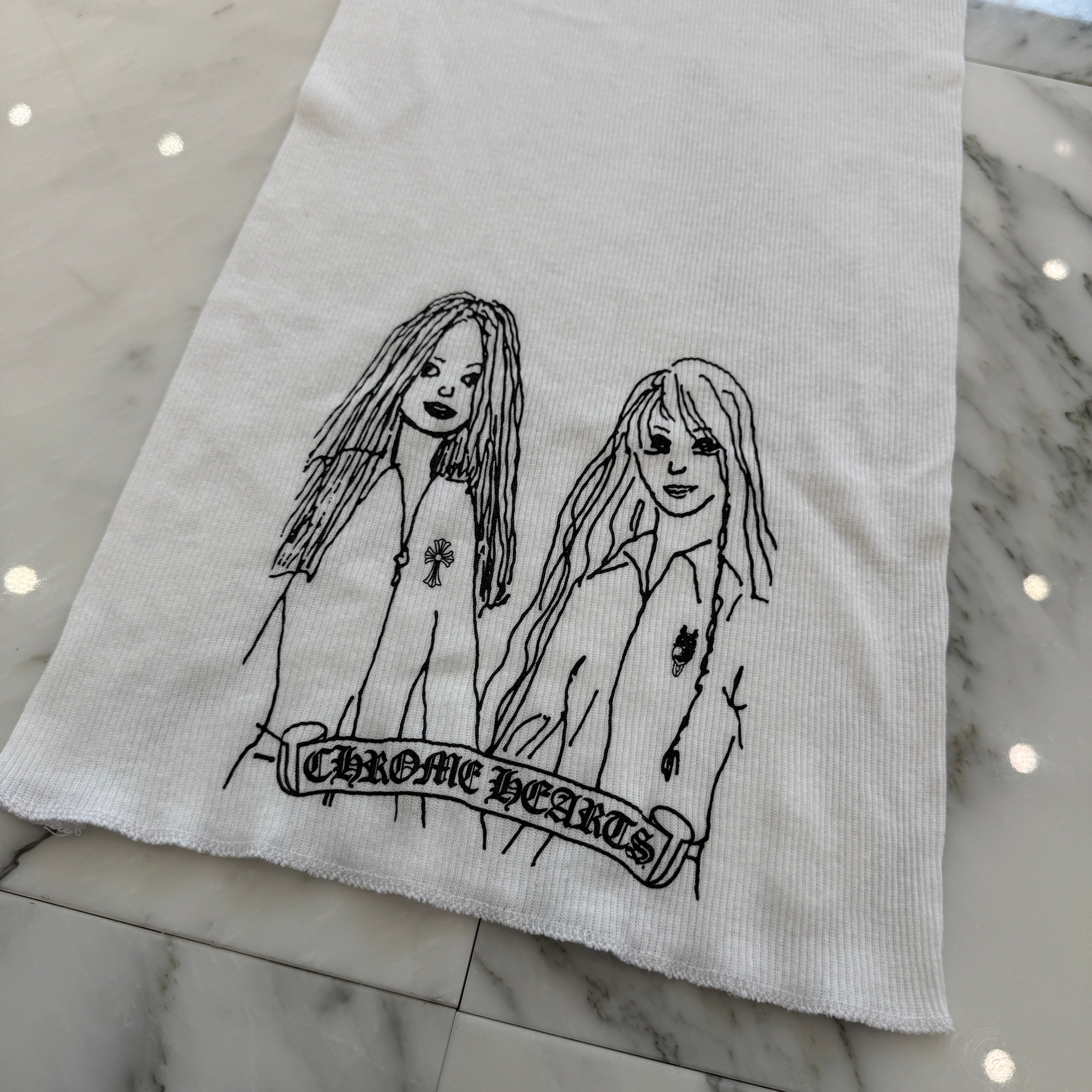 CHROME HEARTS Neck Logo Back GIRLS Print Tank Top Size M クロムハーツ ネックロゴ バックガールズプリント タンクトップ サイズM