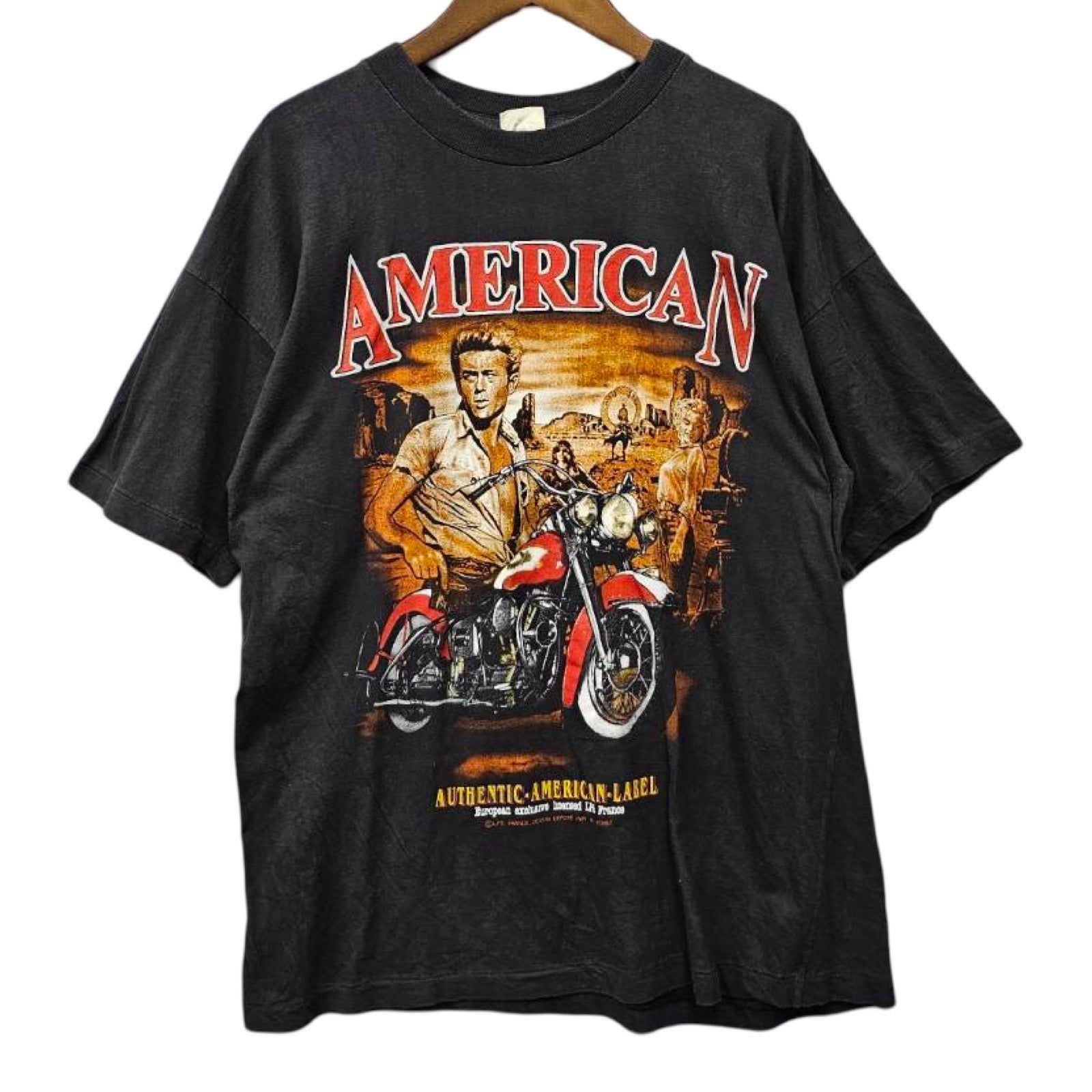 Vintage 90's Harley-Davidson "AMERICAN" Mountain Canyon S/S Tee Size XL