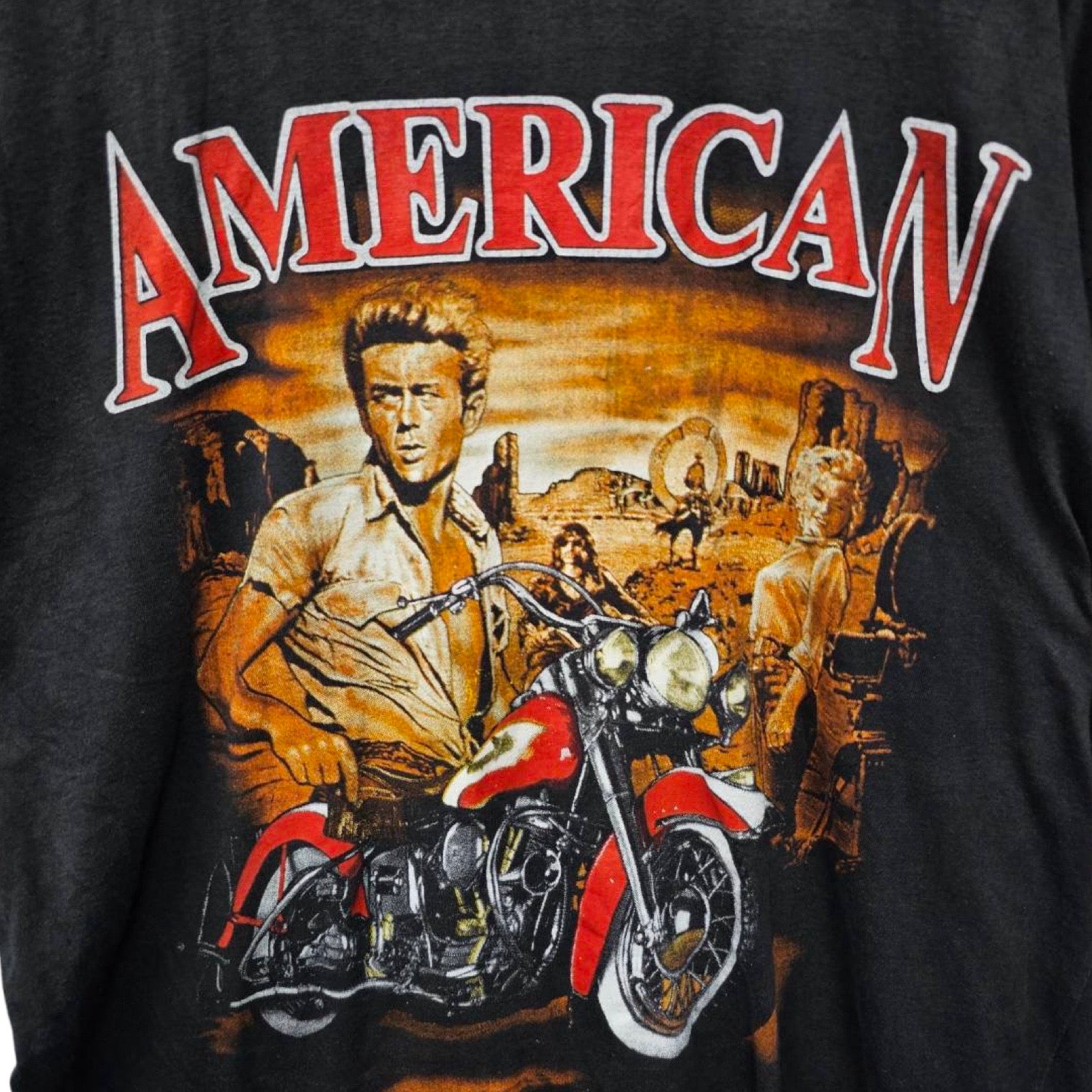 Vintage 90's Harley-Davidson "AMERICAN" Mountain Canyon S/S Tee Size XL