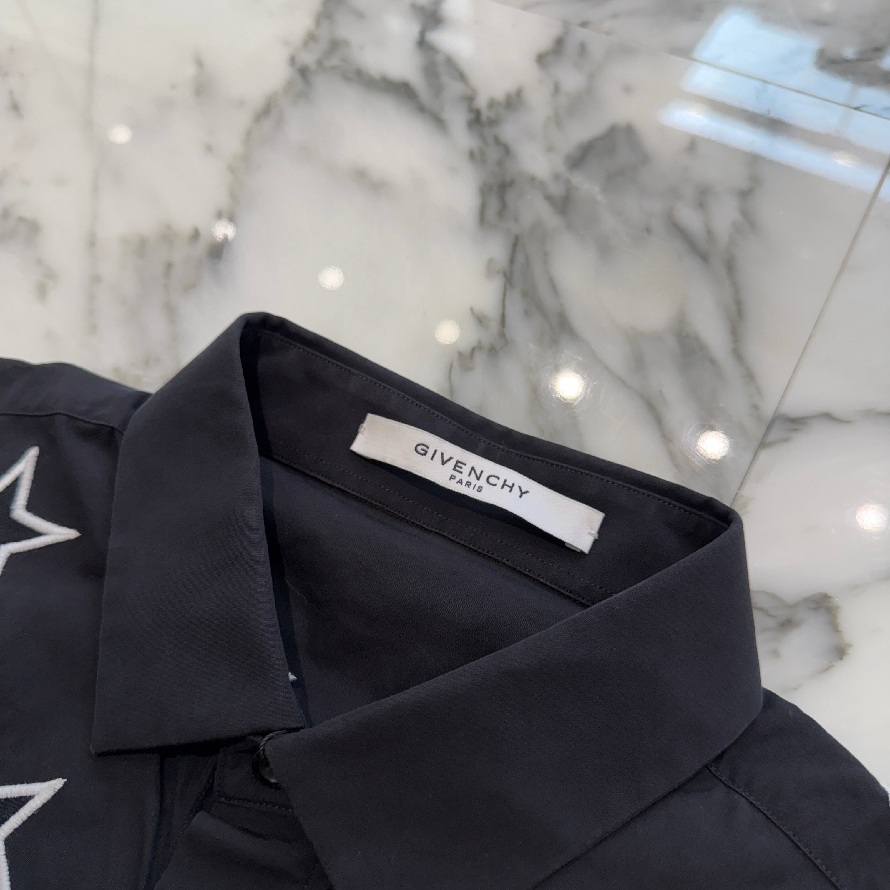 GIVENCHY 2016AW Star Embroidery Cotton Dress Shirt 16F 6003 300 Size 41 ジバンシー スター刺繍 コットンドレスシャツ サイズ41