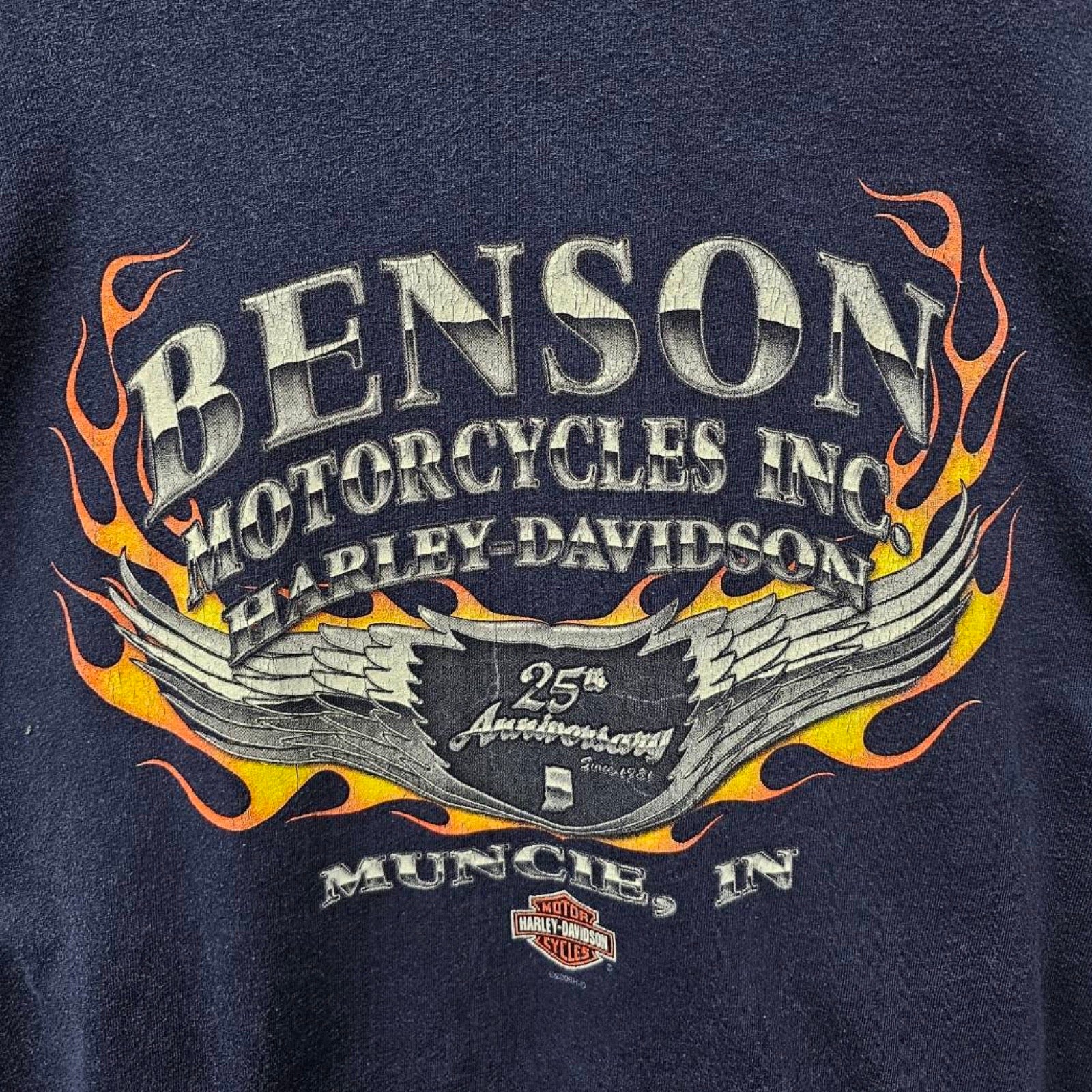 Vintage 00's Harley-Davidson BENSON 2006 25th Anniversary S/S Tee