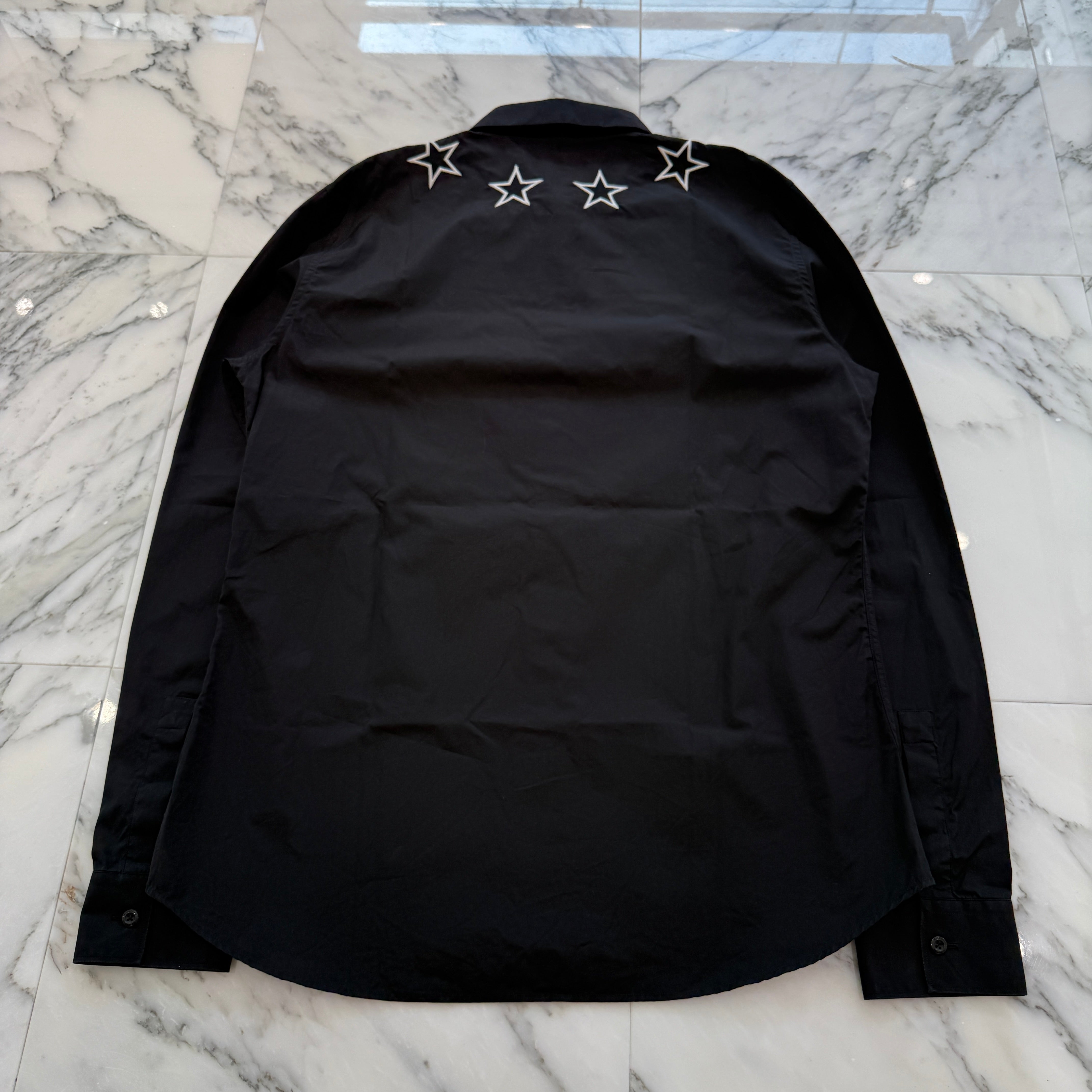 GIVENCHY 2016AW Star Embroidery Cotton Dress Shirt 16F 6003 300 Size 41 ジバンシー スター刺繍 コットンドレスシャツ サイズ41