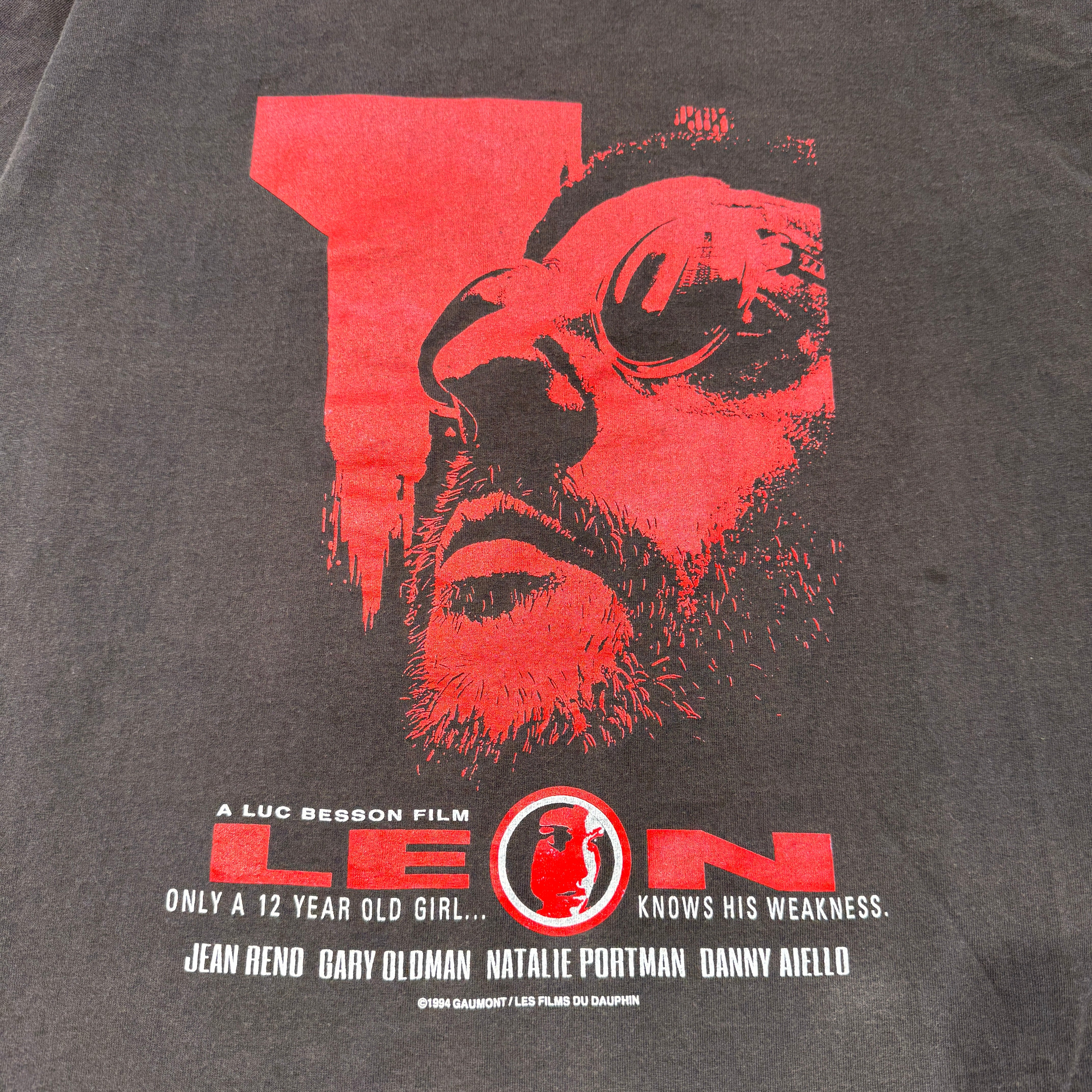 Vintage 90’s LEON Jean Reno Movie Promo 1994 S/S Tee 90's レオン ジャン・レノ 映画プロモーション 1994 Tシャツ