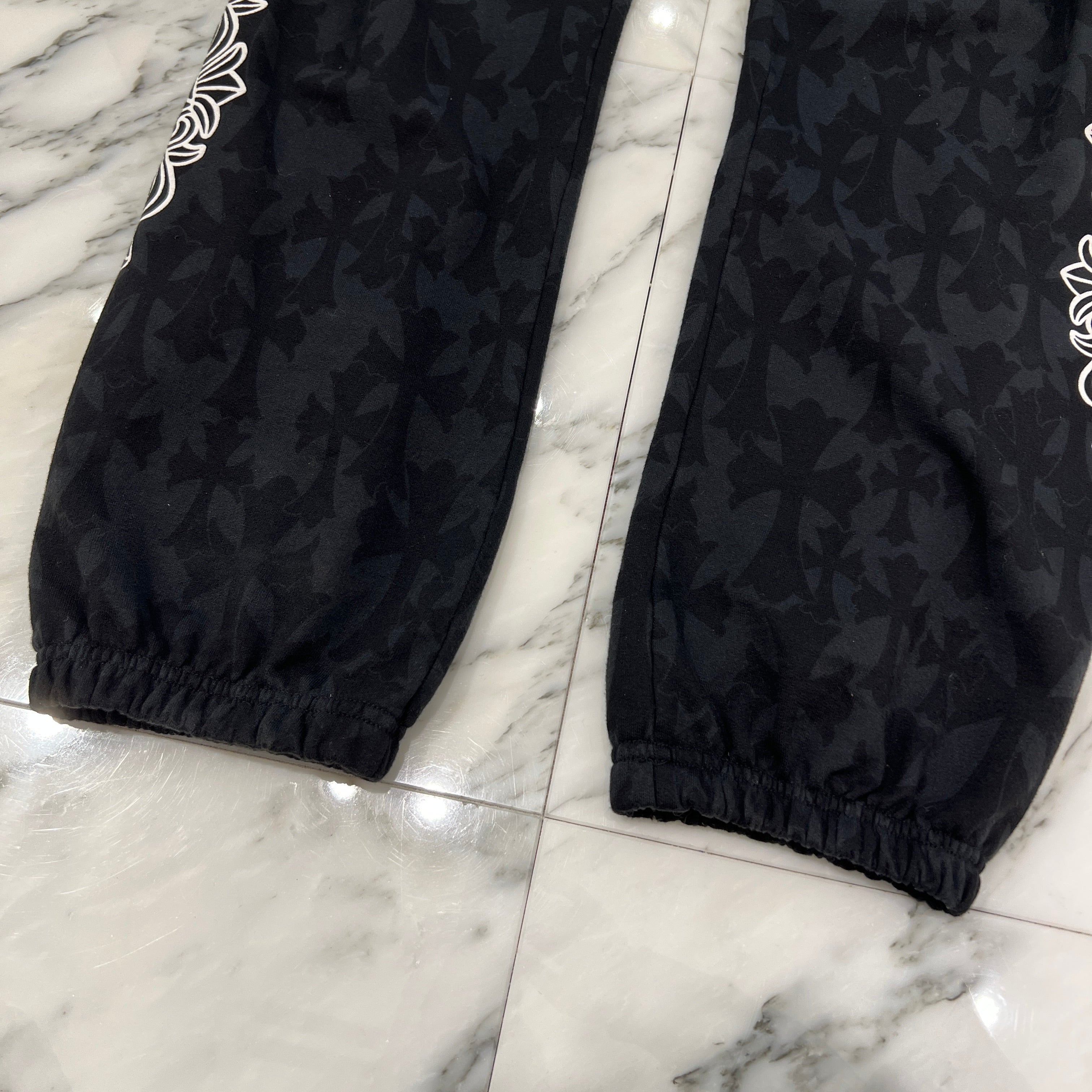 CHROME HEARTS 2024SS Graveyard Cemetery Cross Sweat Long Pants Size L クロムハーツ グレイブヤード セメタリークロス スウェットパンツ サイズL