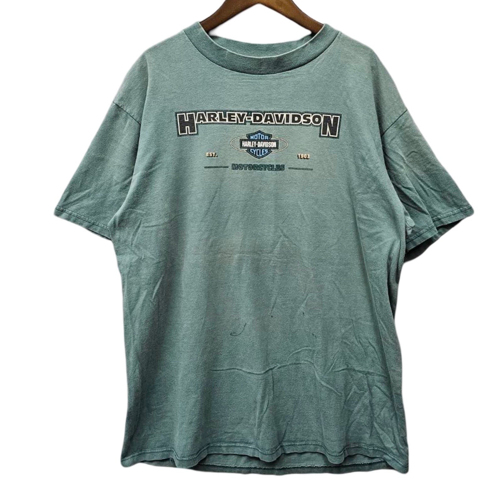 Vintage 90's Harley-Davidson "YELLOW STONE" 1997 S/S Tee Size XL