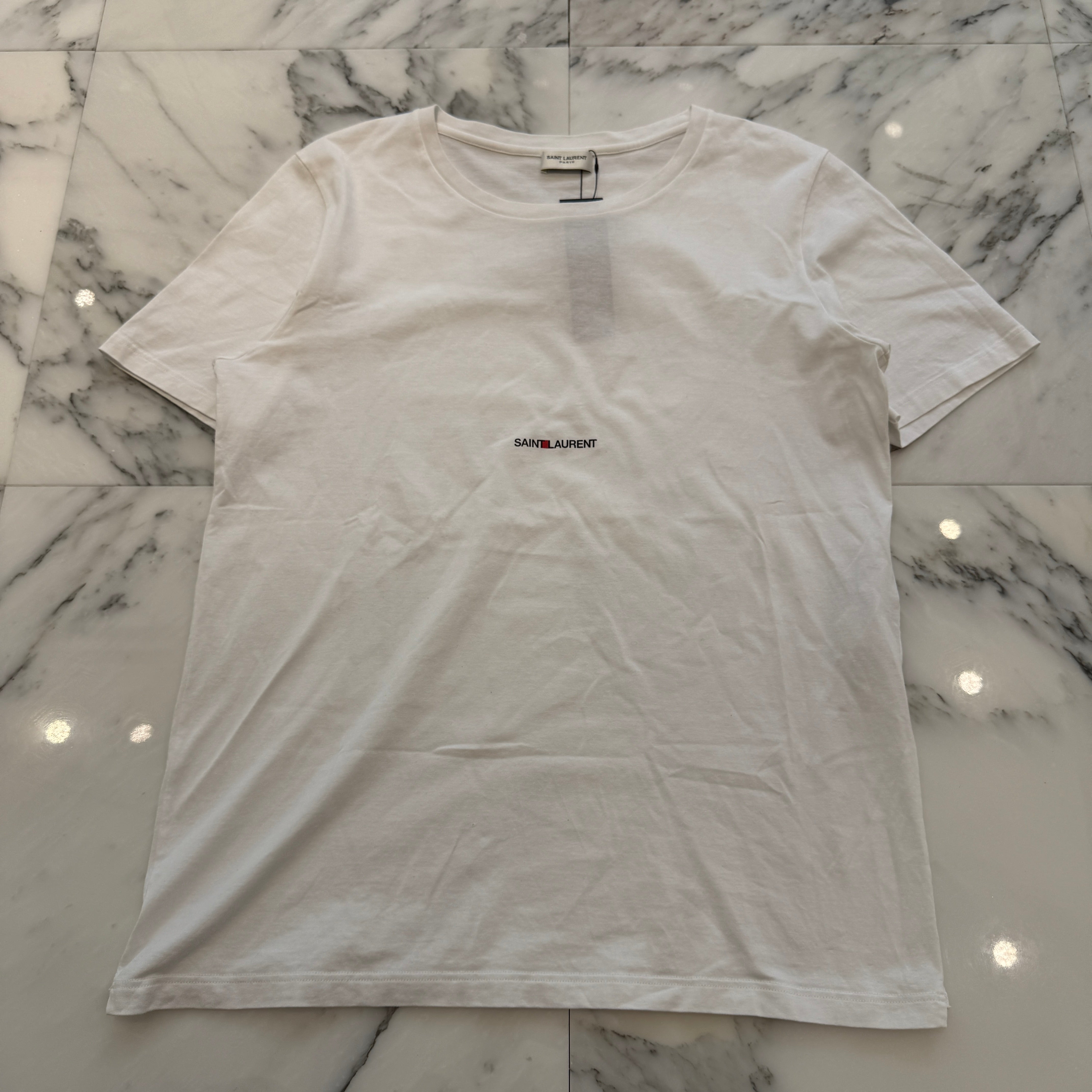SAINT LAURENT PARIS 2021SS Small Logo Print Tee 464572 YB2DQ Size M サンローランパリ スモールロゴ プリント Tシャツ サイズM