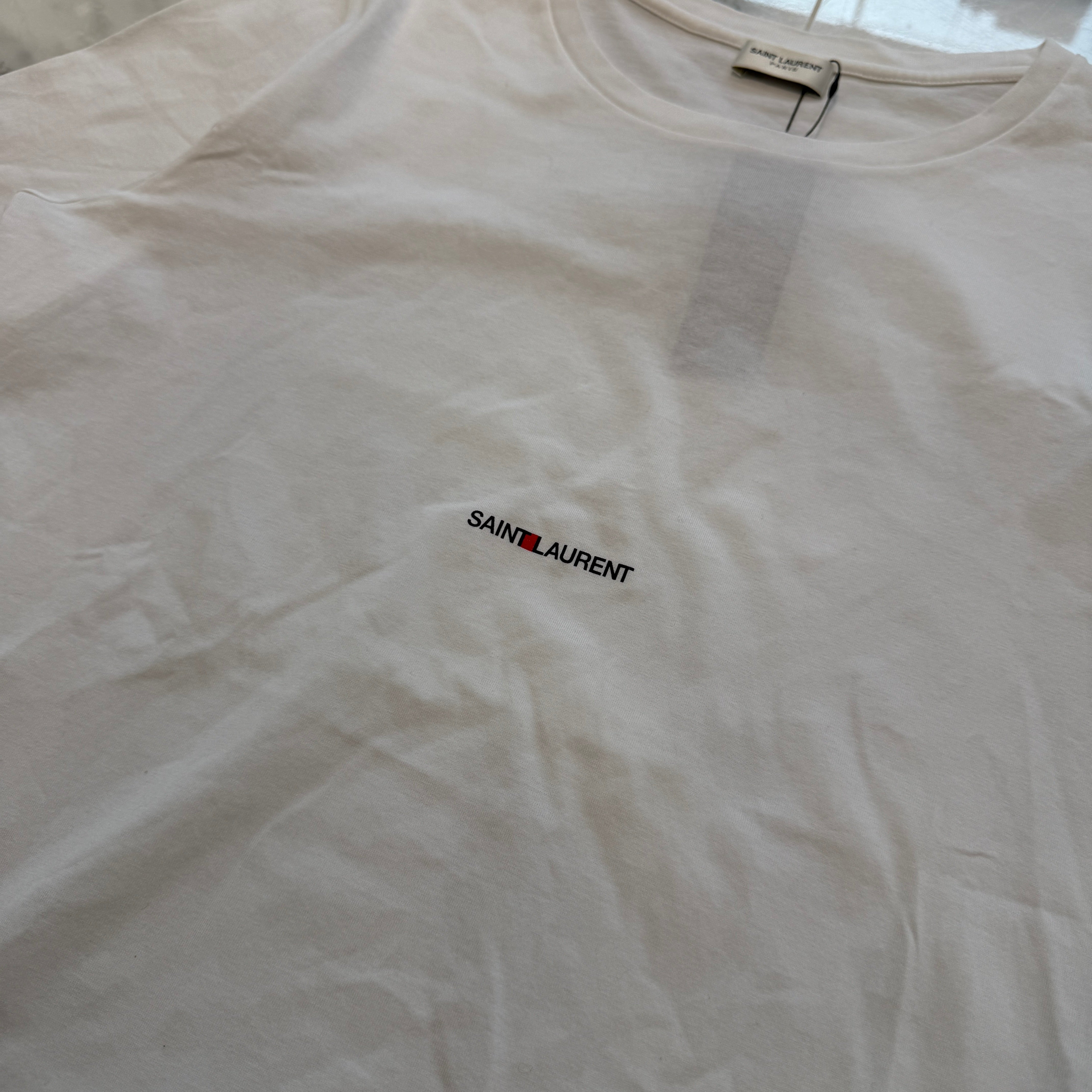 SAINT LAURENT PARIS 2021SS Small Logo Print Tee 464572 YB2DQ Size M サンローランパリ スモールロゴ プリント Tシャツ サイズM