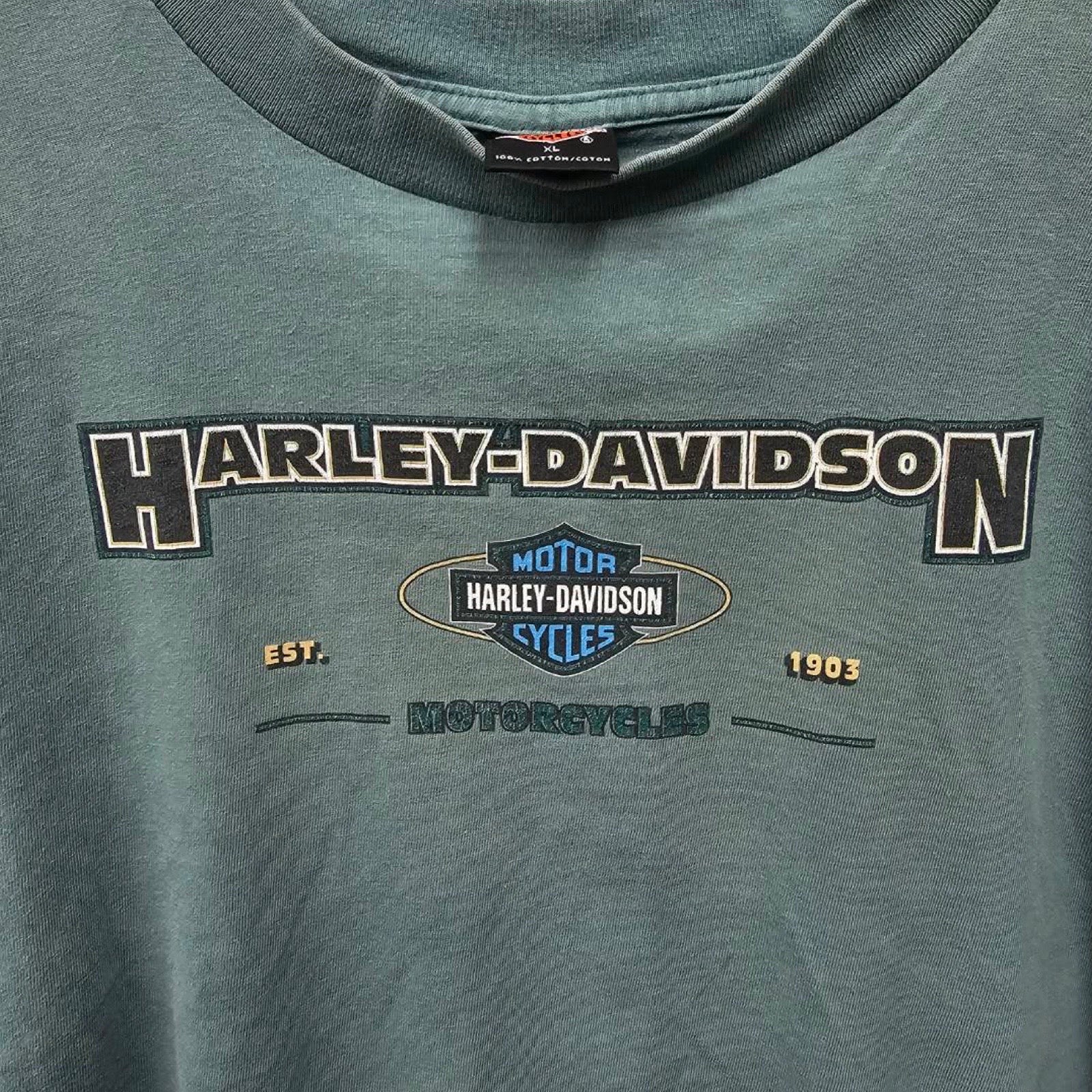 Vintage 90's Harley-Davidson "YELLOW STONE" 1997 S/S Tee Size XL