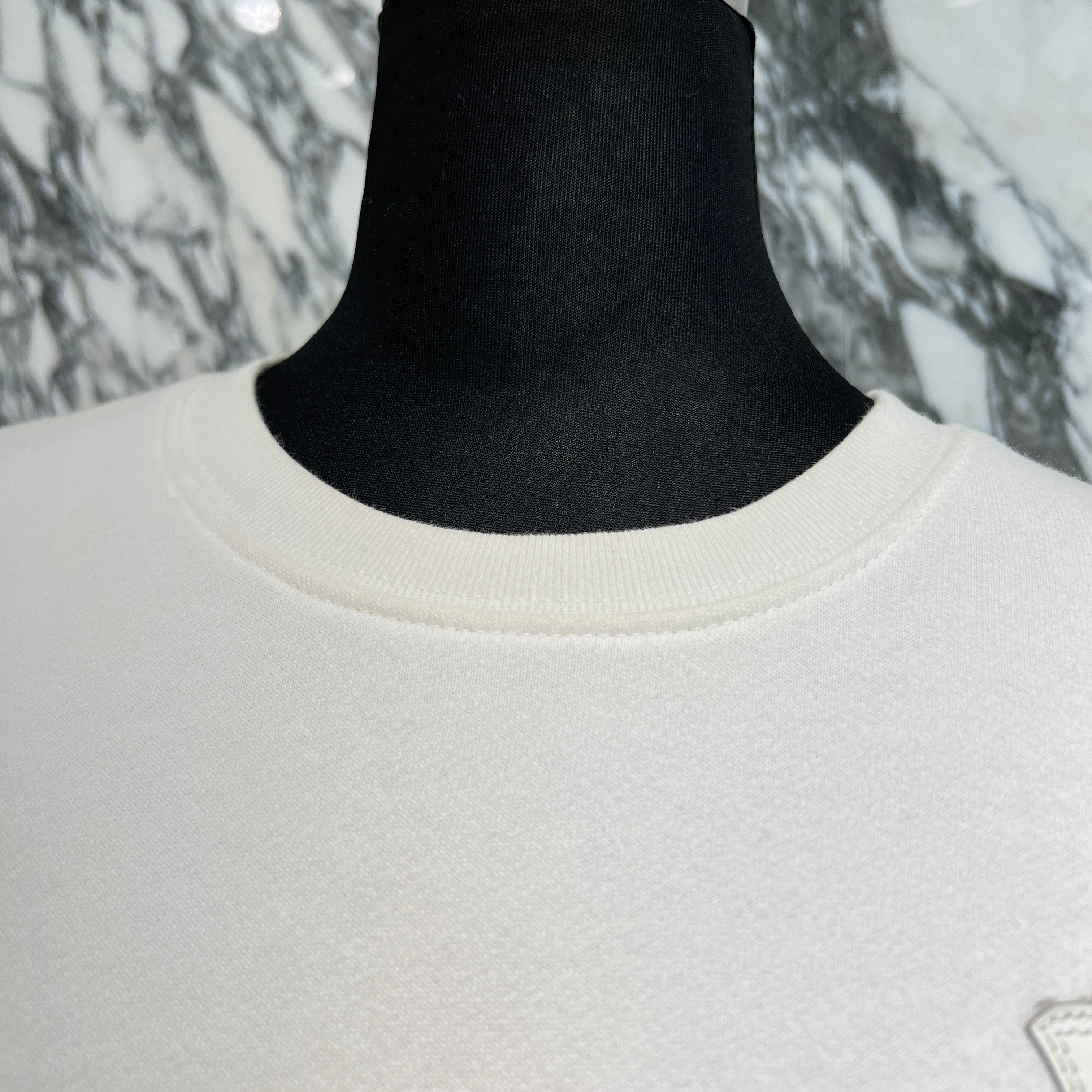 CHROME HEARTS Y NOT Multi Leather Cross Patch Sweatshirt Size XS クロムハーツ ワイノット マルチレザークロスパッチ スウェットシャツ サイズXS