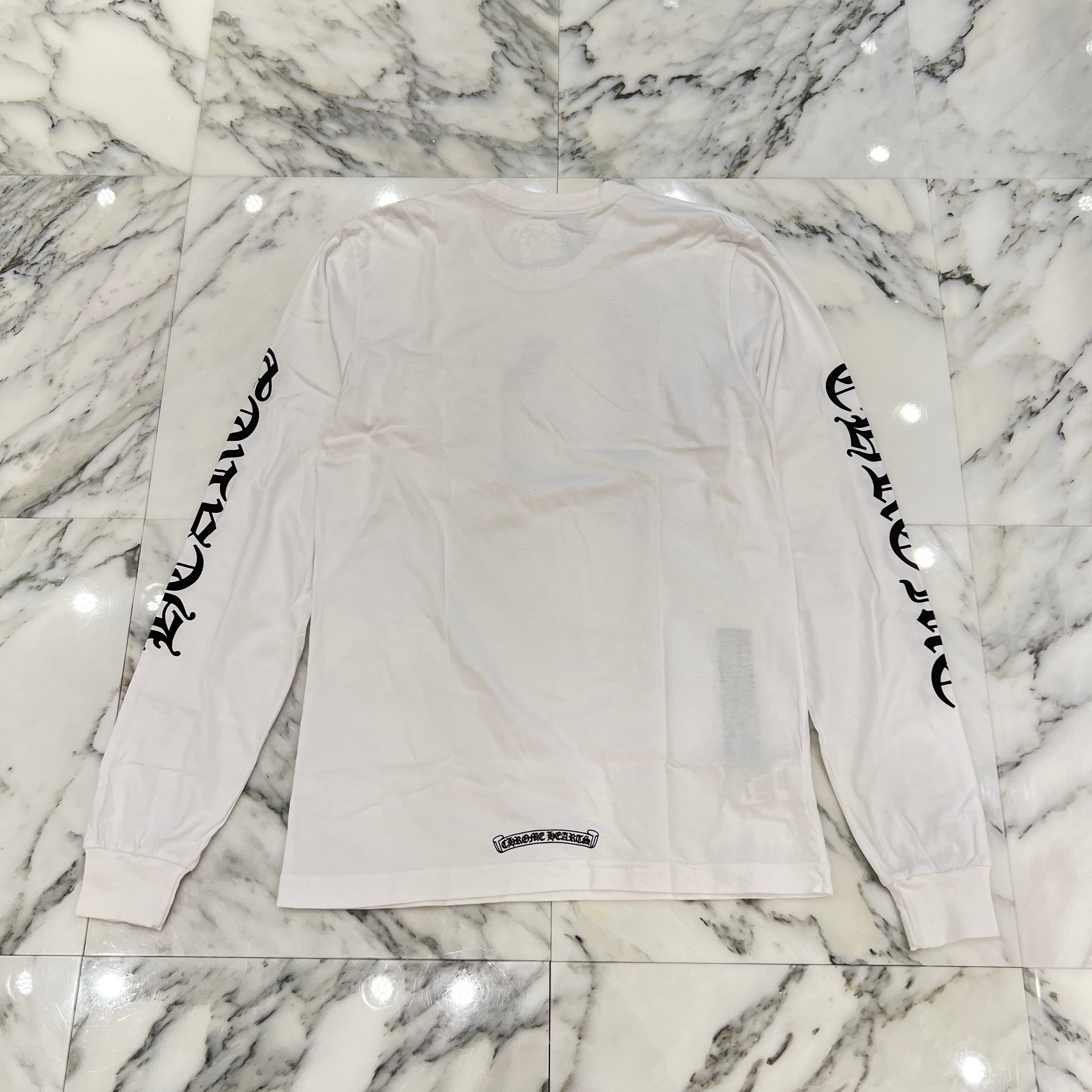 CHROME HEARTS Neck Logo Long Sleeve Tee Size M クロムハーツ ネックロゴ ロングスリーブTシャツ サイズM