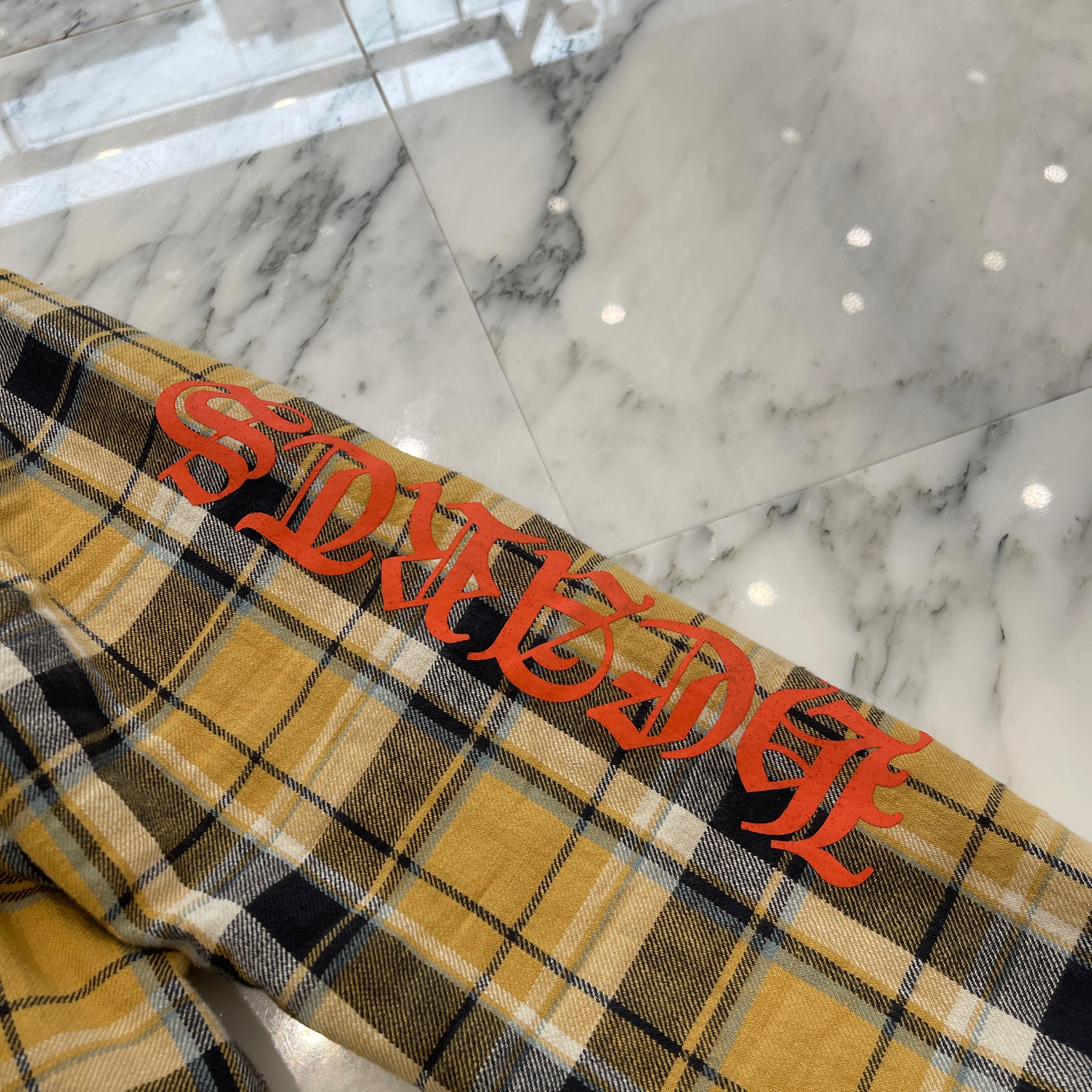 CHROME HEARTS Y NOT Workn Padded FLANNEL CHECK SHIRT JACKET Size L クロムハーツ ワイノット ワーキンパデッド フランネルチェック シャツジャケット サイズL