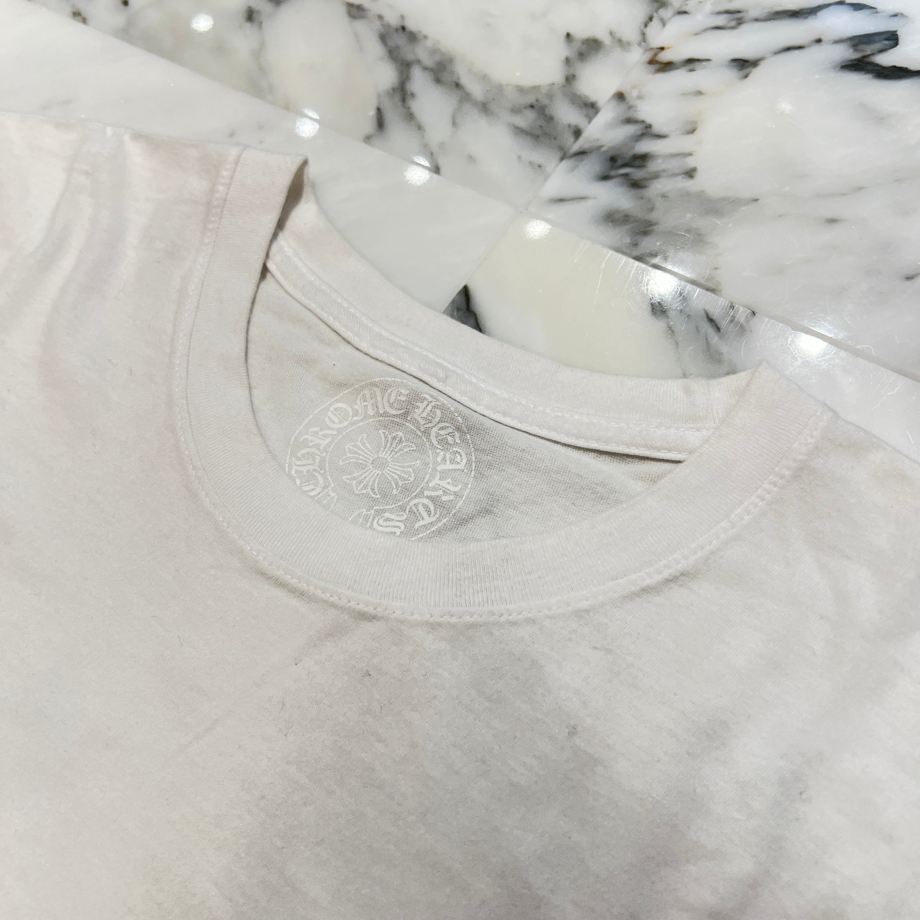 CHROME HEARTS Floral Cross Horseshoe Long Sleeve Tee Size L クロムハーツ フローラルクロス ホースシュー ロングスリーブTシャツ サイズL