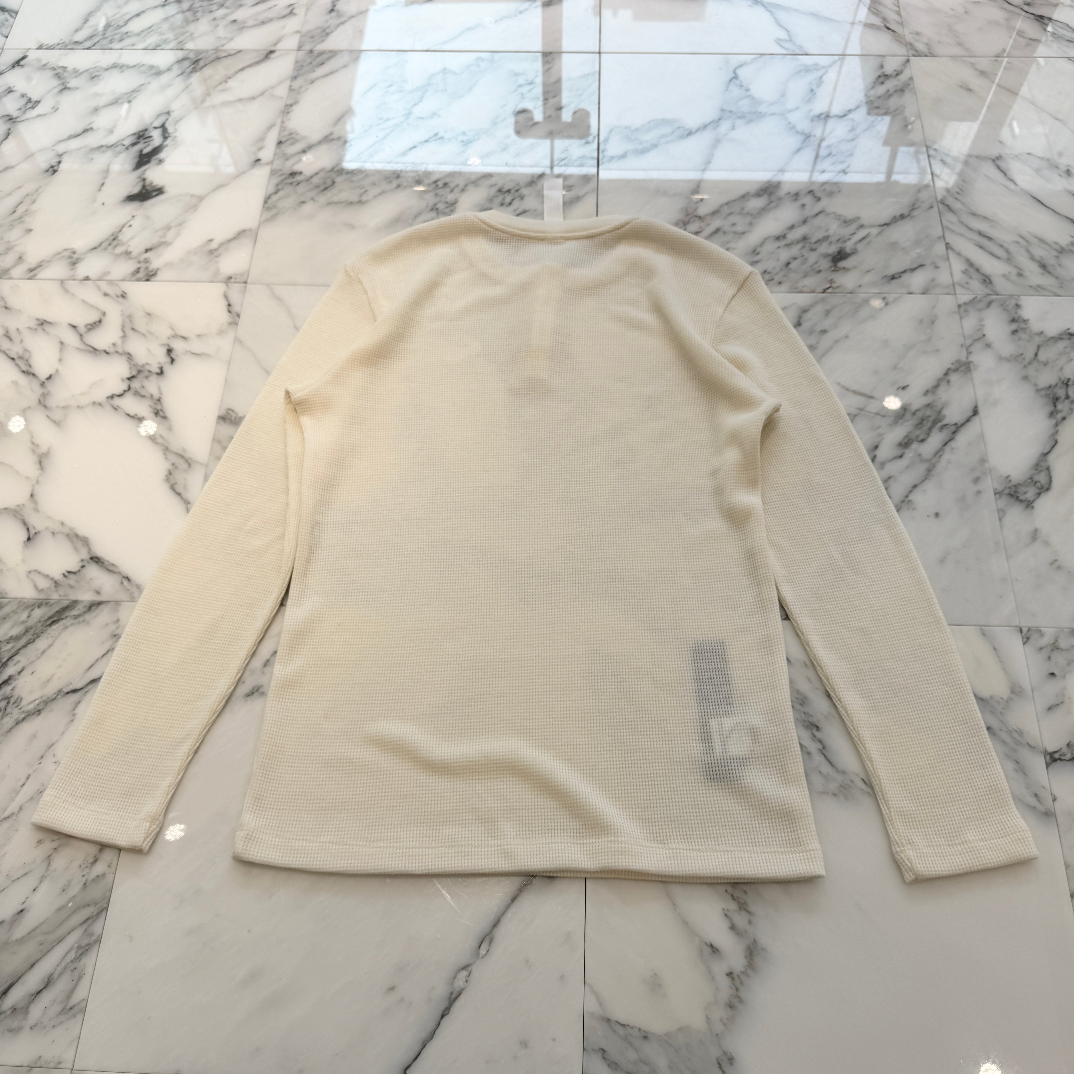 CHROME HEARTS Y NOT CH Embroidery Henry Neck Long Sleeve Tee Size