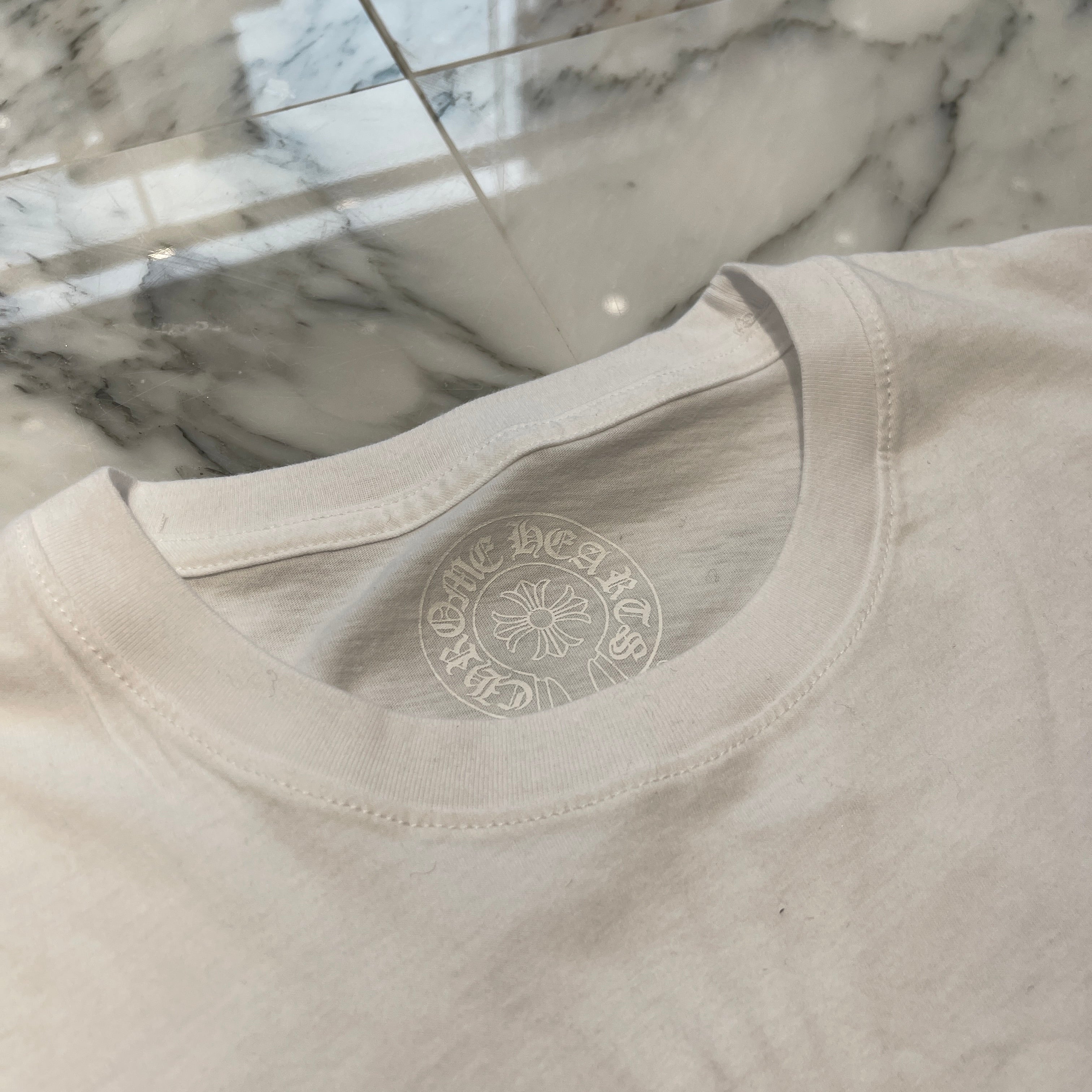 CHROME HEARTS 3 Cemetery Blue Cross Long Sleeve Tee Size L クロムハーツ 3 セメタリー ブルークロス ロングスリーブTシャツ サイズL