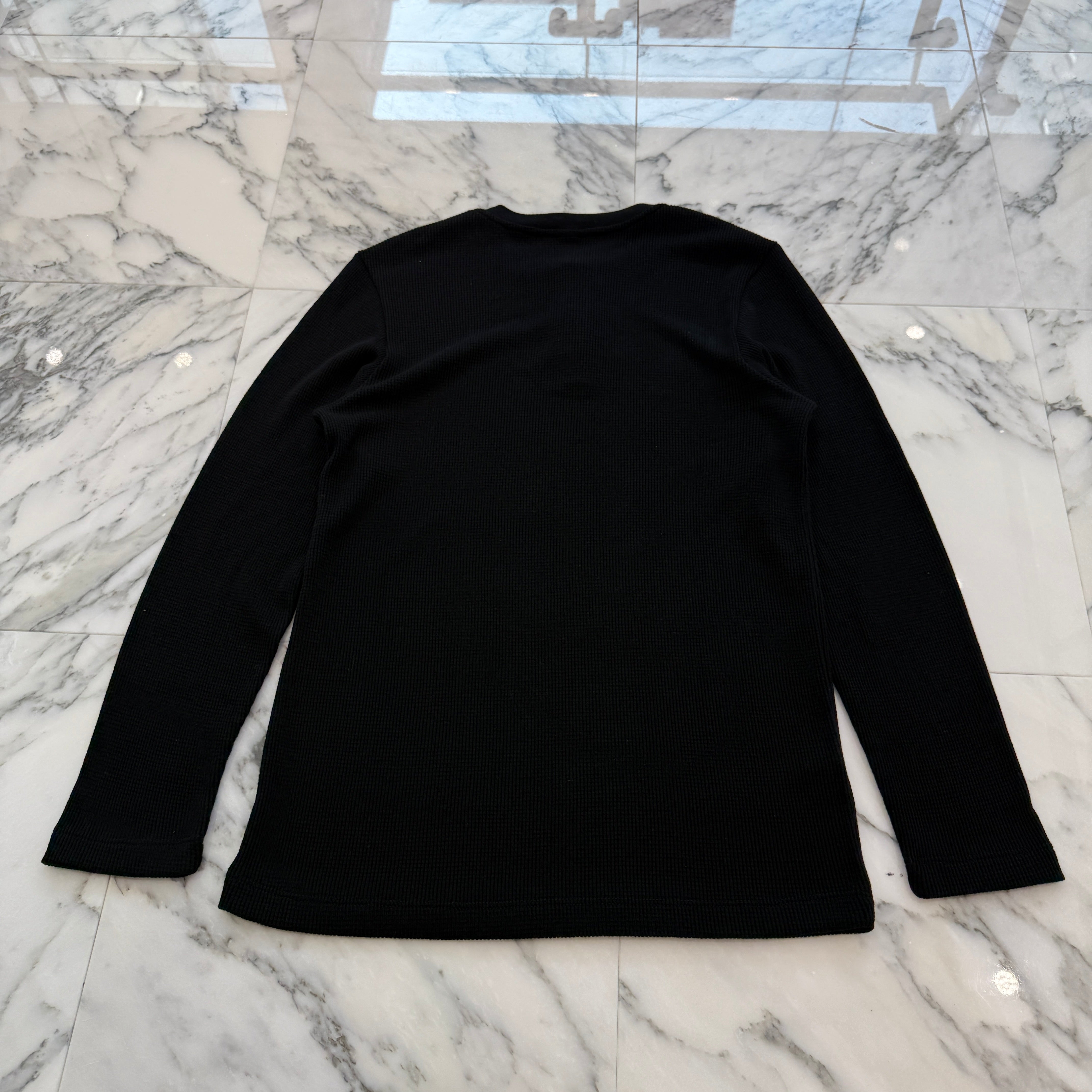 CHROME HEARTS Y NOT CH Embroidery Henry Neck Long Sleeve Tee