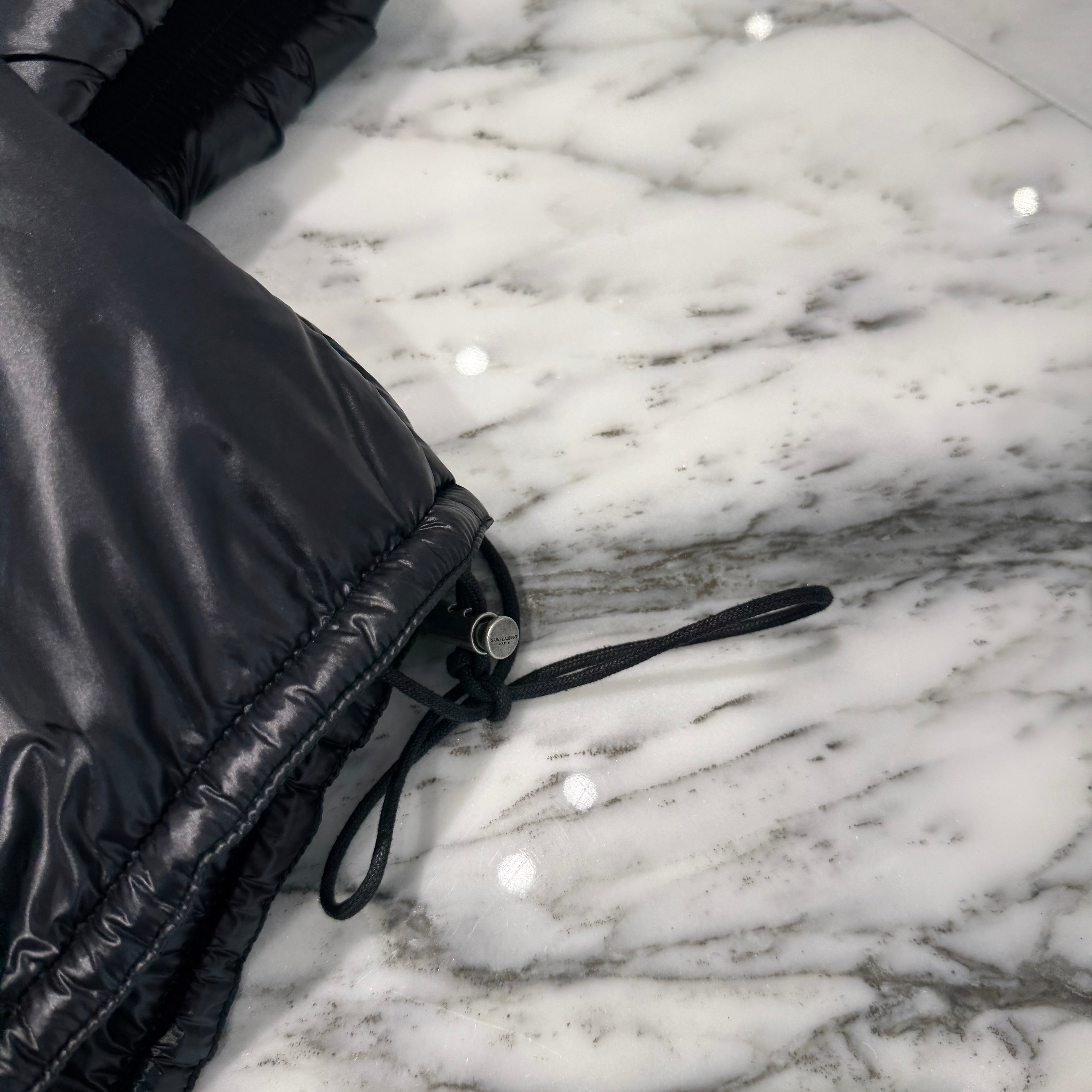 SAINT LAURENT PARIS 2023AW Cassandre Anorak Nylon Zip-Up Hoodie 758264 Y5F65 Size 50 サンローランパリ カサンドラ アノラック ナイロン ジップアップフーディ サイズ50