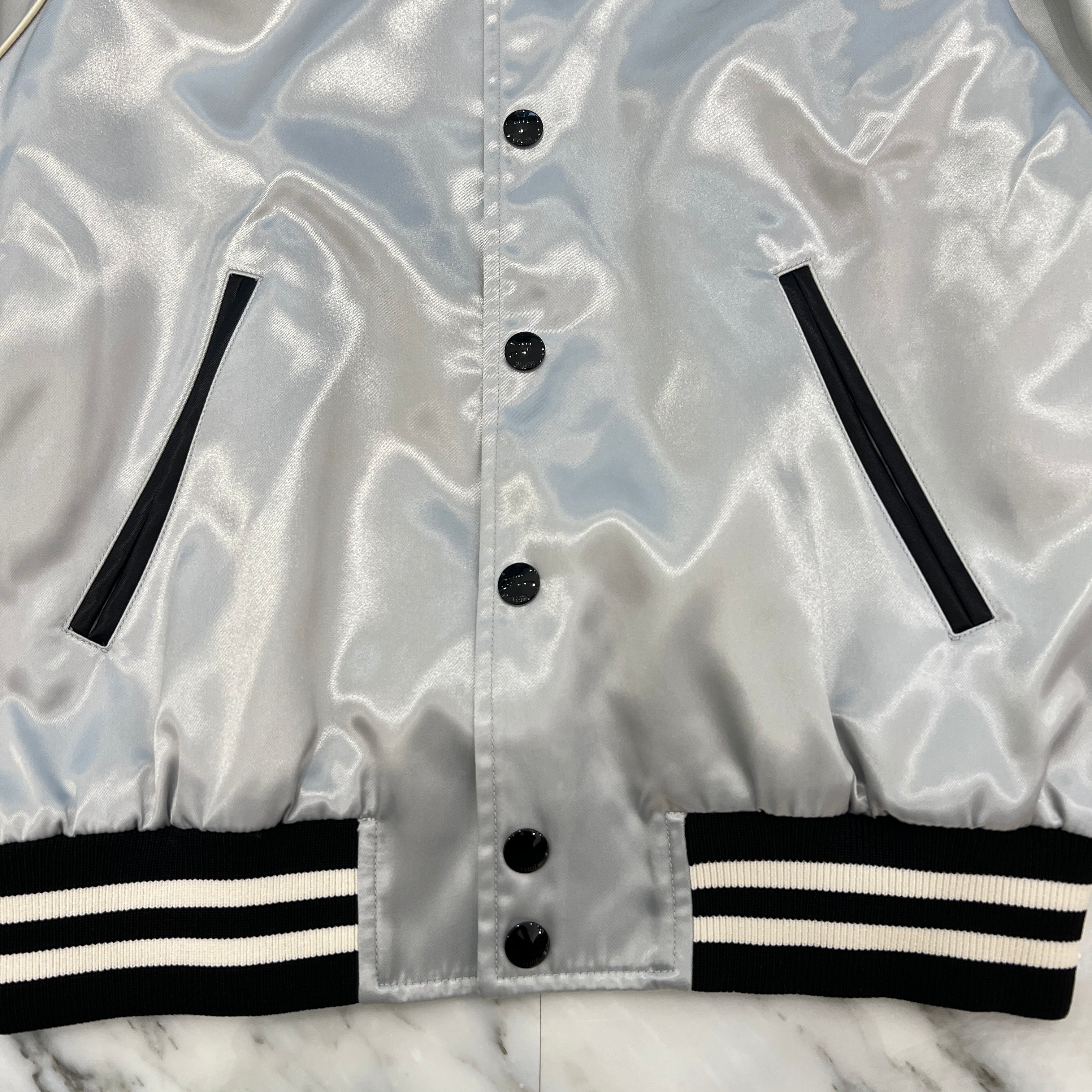 CELINE 2024SS Loose Teddy Jacket /Satin Finish Nylon 2W42B048S.08GC Size 50 セリーヌ ルーズテディジャケット / サテン仕上げ ナイロン サイズ50