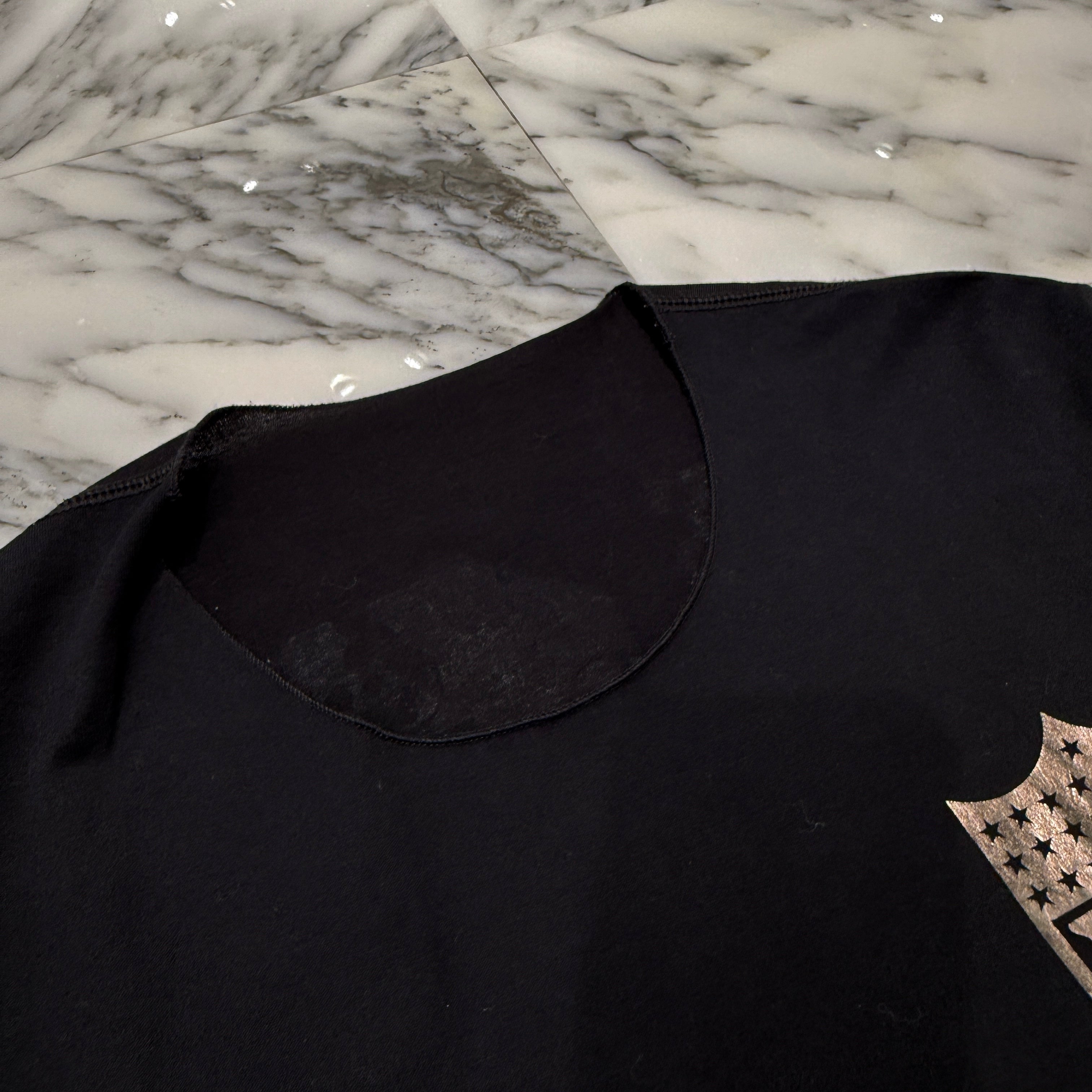 lucien pellat-finet Skull Metalic 13 Logo Tee Size M