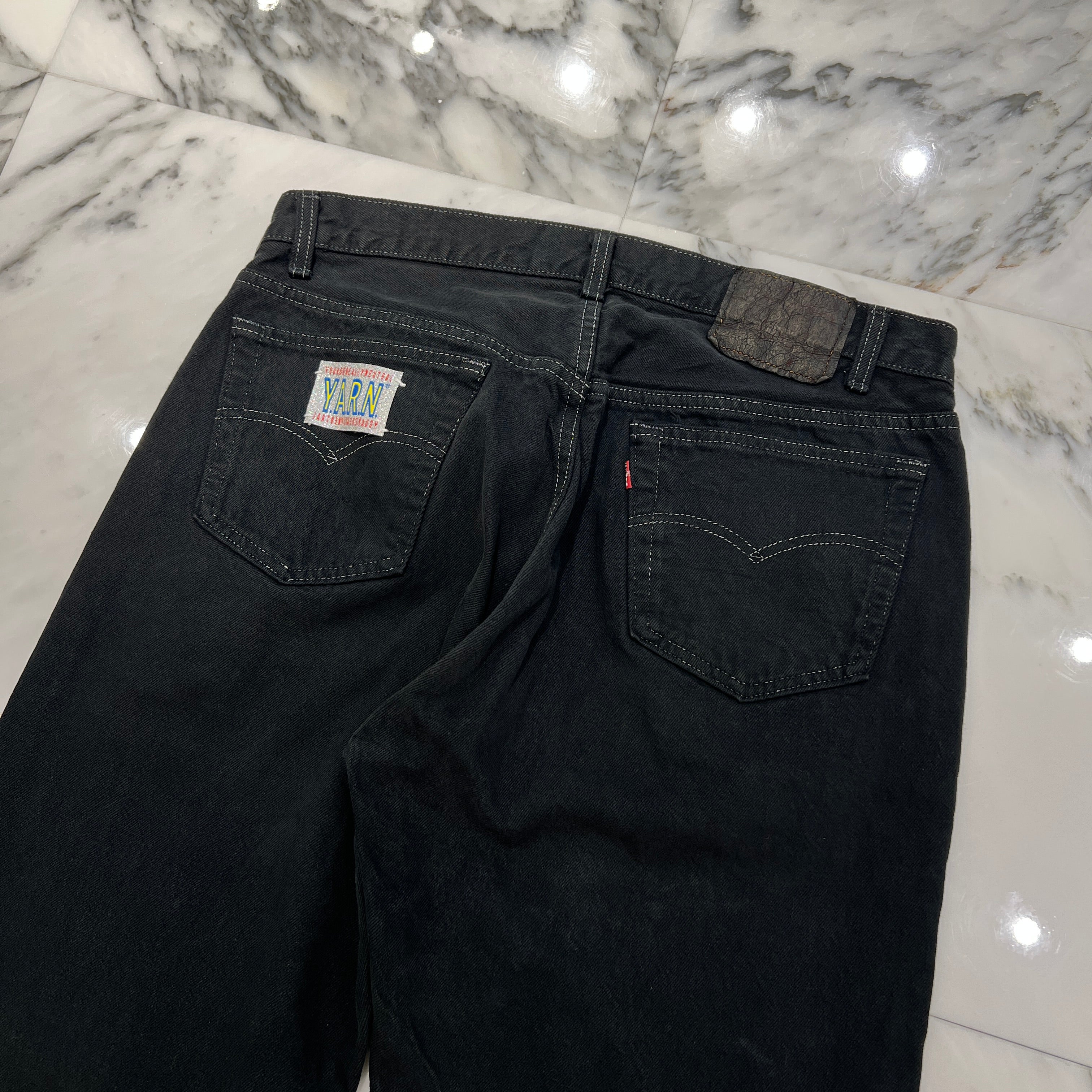 Y.A.R.N × Levi's 501 Body Knit Cross Denim Pants ヤーン×リーバイス 501 ボディ ニットクロス デニムパンツ