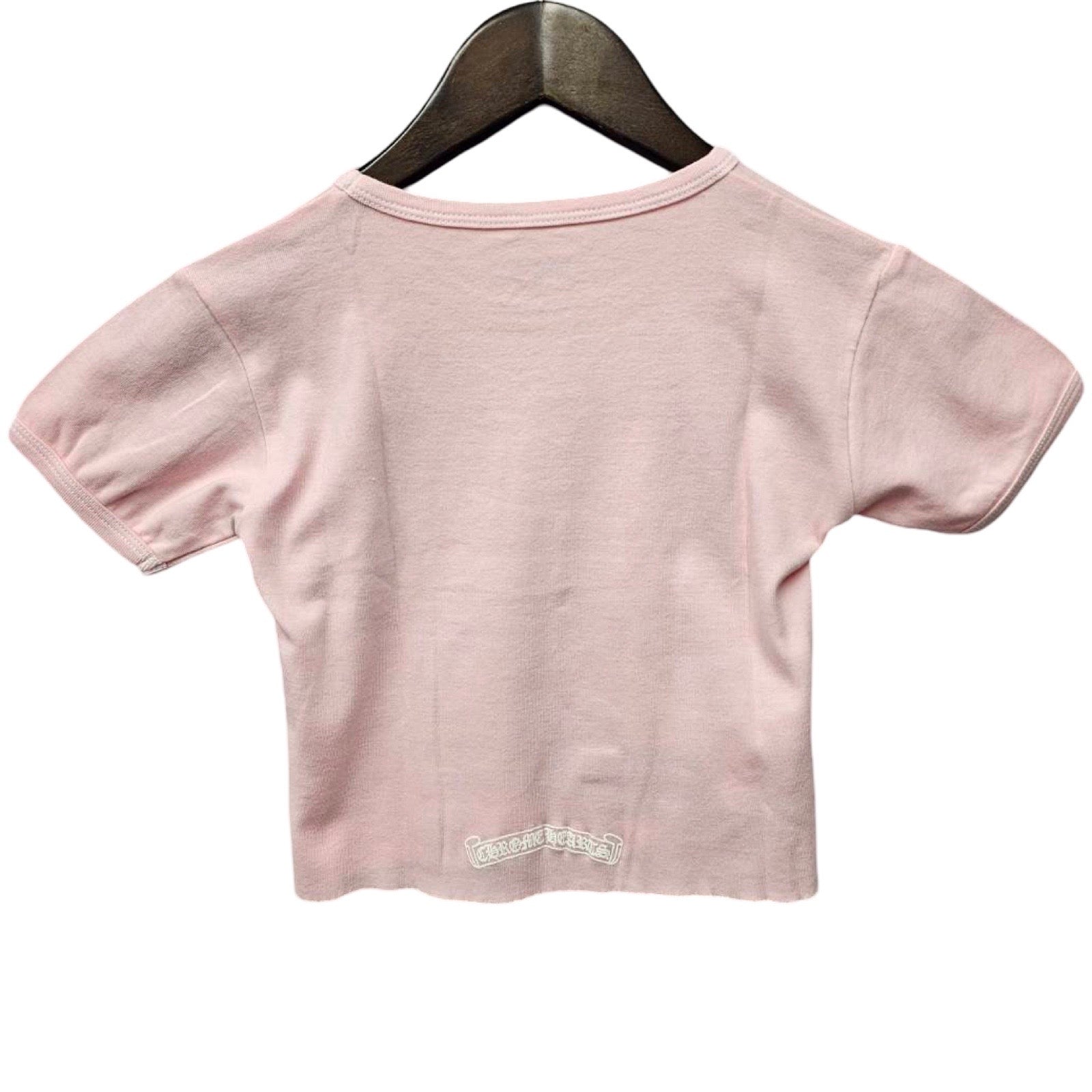 CHROME HEARTS Dipped In Blue Cropped Tee Size S